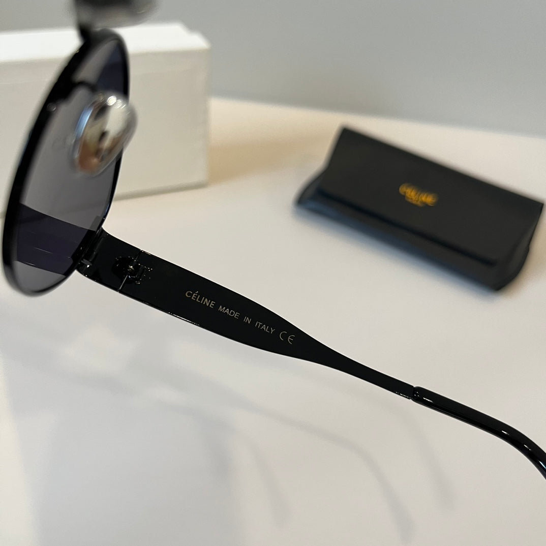 Celine Cat-Eye Black Lens Sunglasses for Men & Women - detail image 4