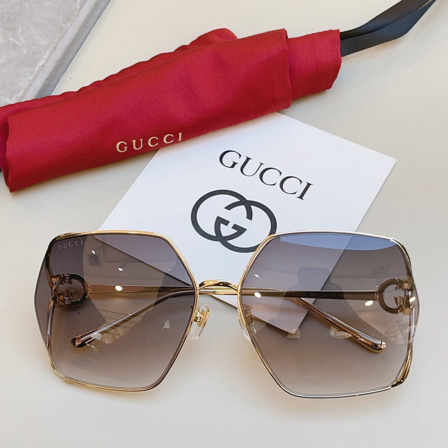 Gucci GG1322SA Fashion Brown Lens Sunglasses for Men & Women - 431478 - detail image 5