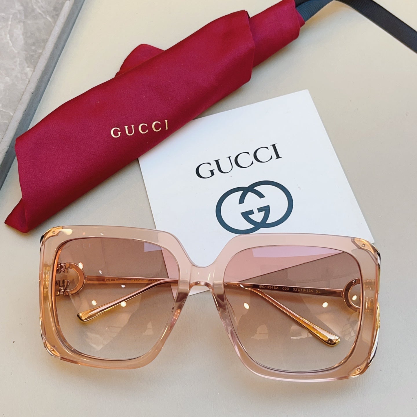 Gucci GG1324SA Fashion Brown Lens Sunglasses for Men & Women - detail image 3