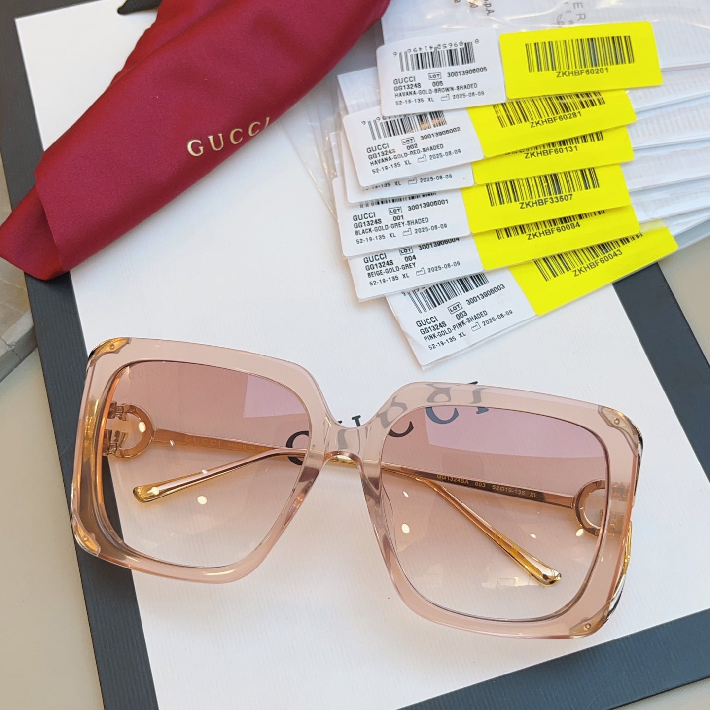 Gucci GG1324SA Fashion Black Lens Sunglasses for Men & Women - 448788 - detail image 3