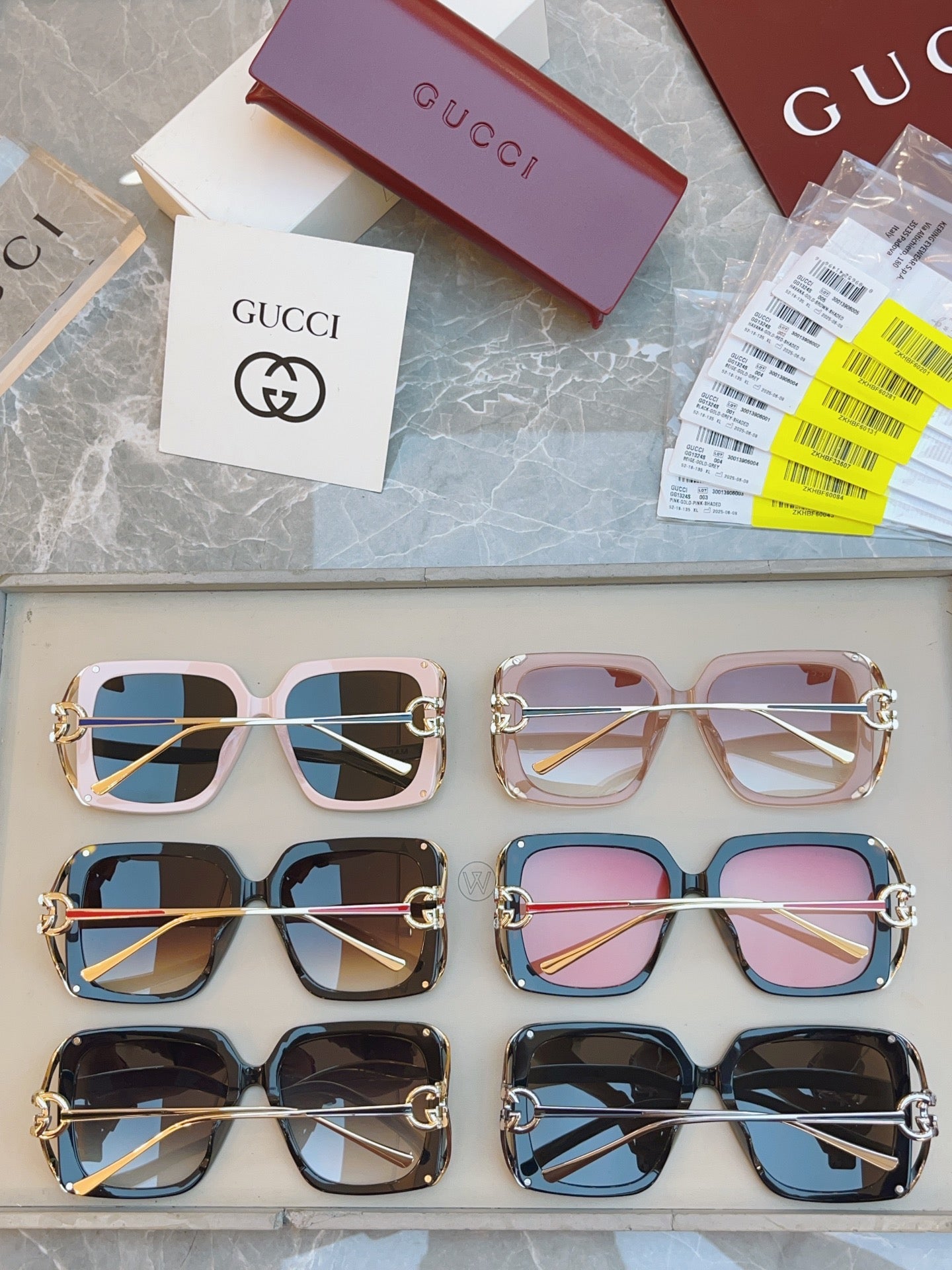 Gucci GG1324SA Fashion Black Lens Sunglasses for Men & Women - detail image 7