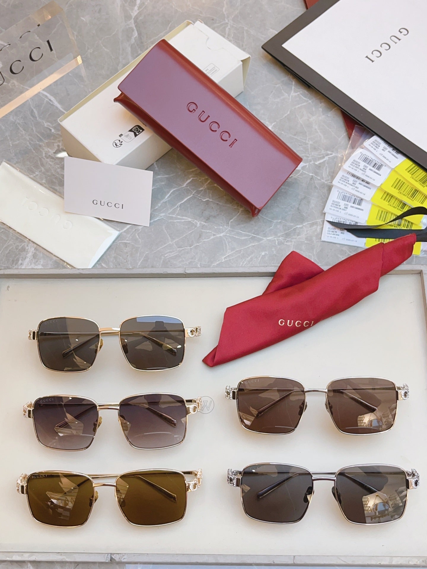 Gucci GG1937S Fashion Brown Lens Sunglasses for Men & Women - detail image 8