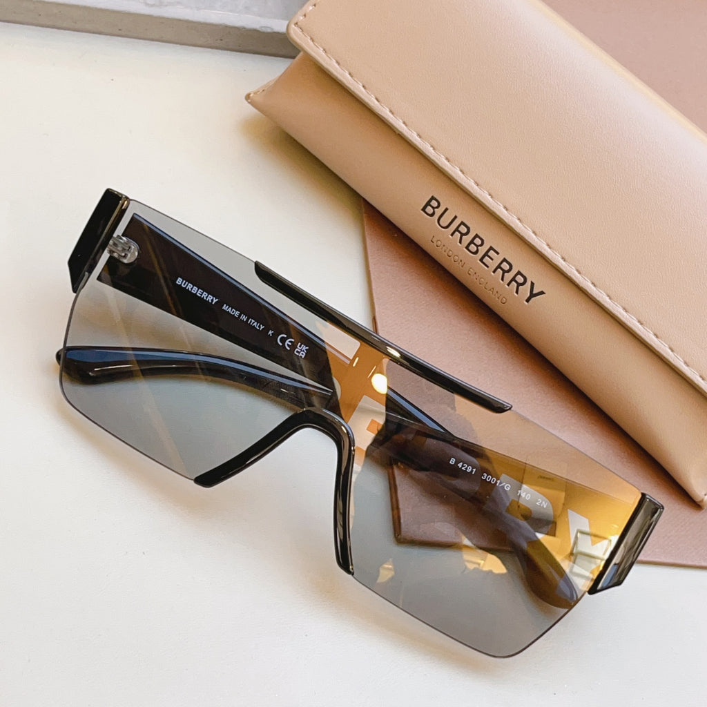 Burberry BE4291 Fashion Gold Lens Sunglasses for Men & Women - detail image 3