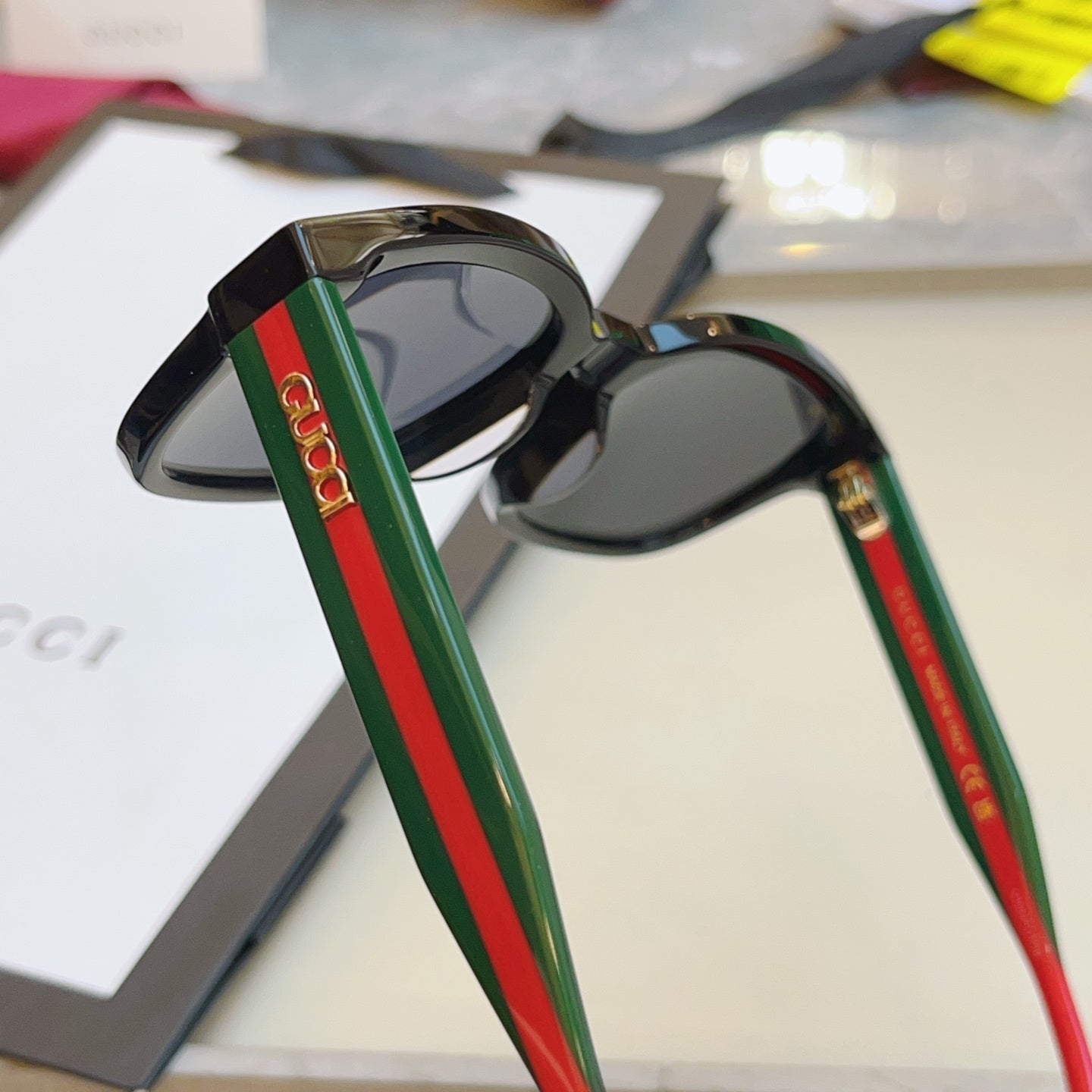 Gucci GG1872S Fashion Red Lens Sunglasses for Men & Women - detail image 6