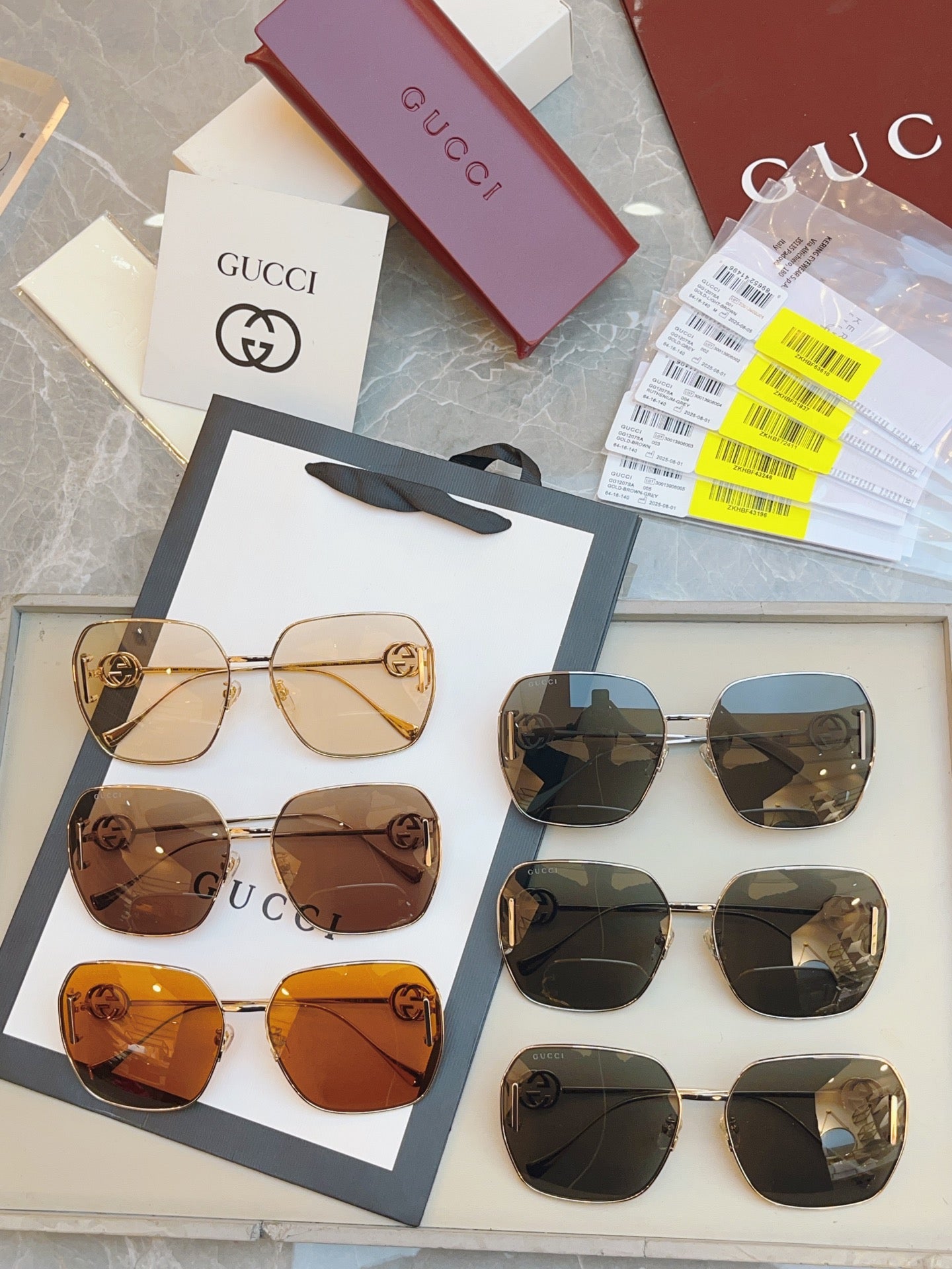 Gucci GG1207SA Fashion Brown Lens Sunglasses for Men & Women - detail image 9