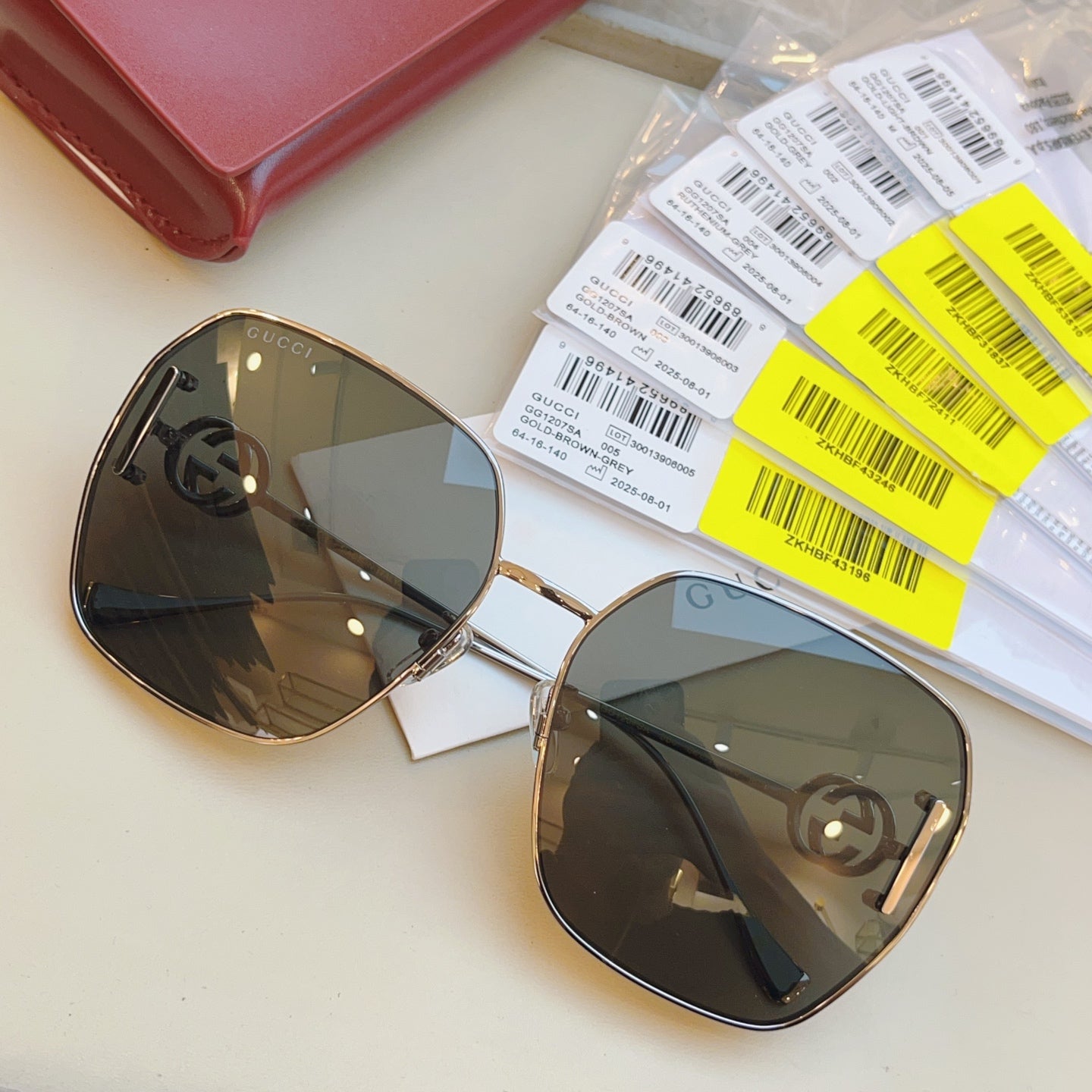 Gucci GG1207SA Fashion Orange Lens Sunglasses for Men & Women - detail image 4