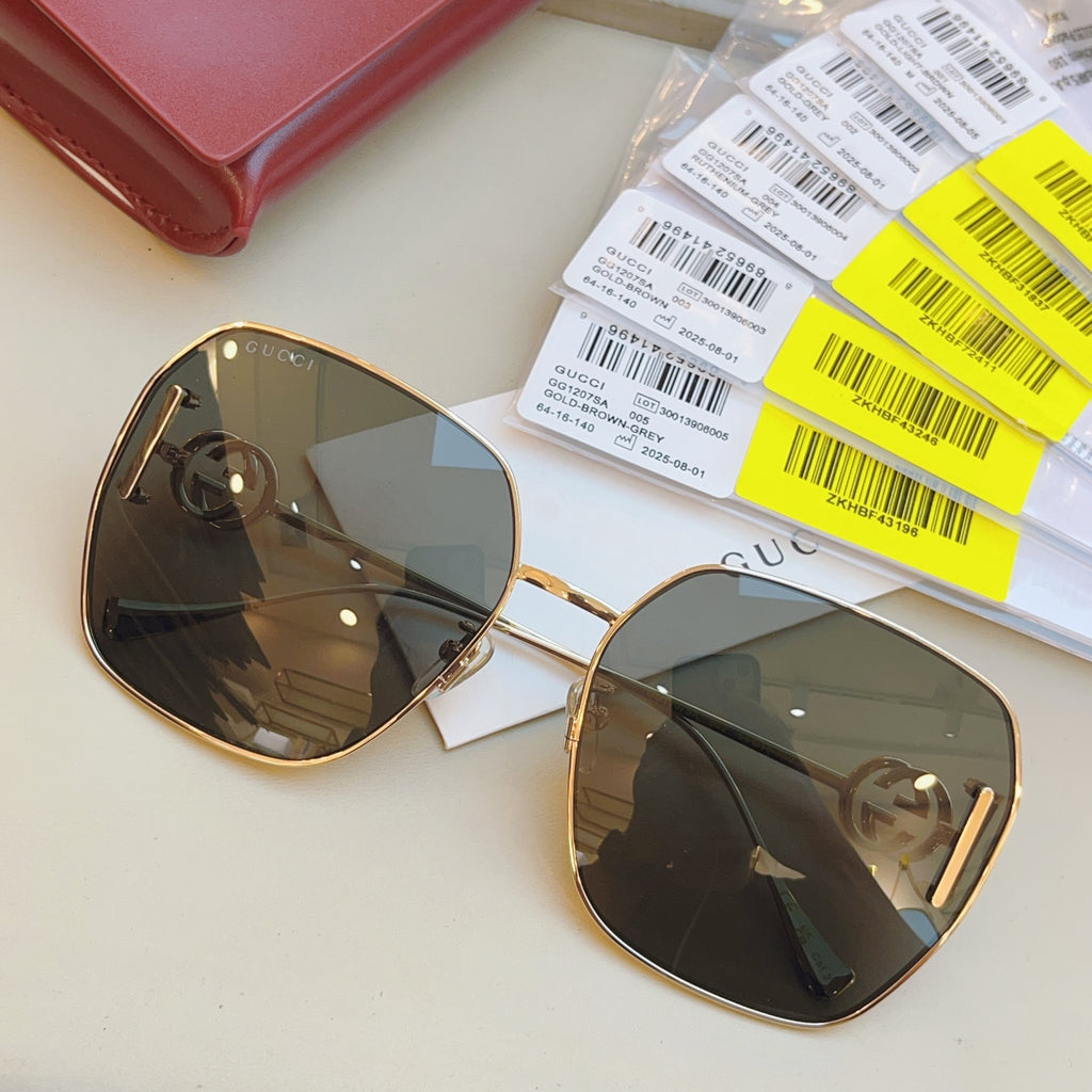Gucci GG1207SA Fashion Orange Lens Sunglasses for Men & Women - detail image 2