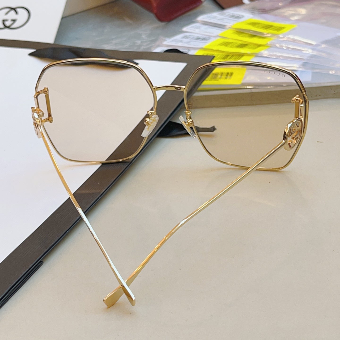 Gucci GG1207SA Fashion Orange Lens Sunglasses for Men & Women - detail image 8