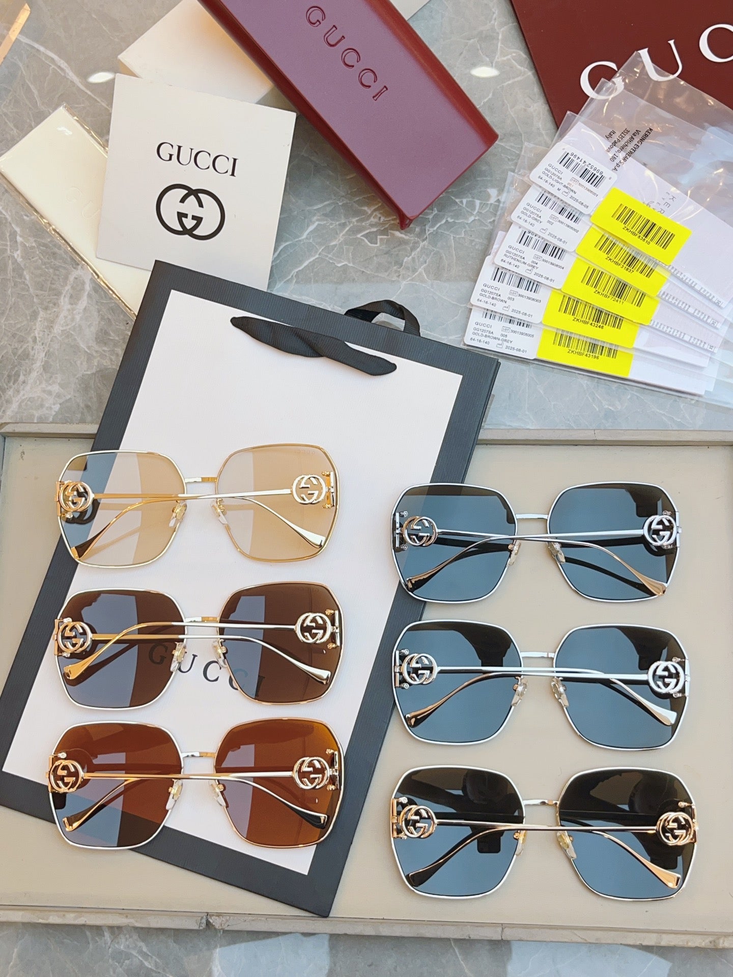 Gucci GG1207SA Fashion Brown Lens Sunglasses for Men & Women - detail image 8