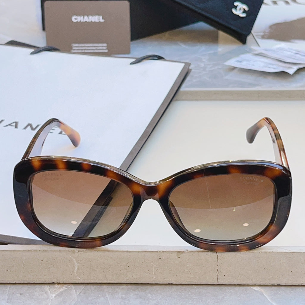 Chanel CH5468-B-A Fashion Brown Lens Sunglasses for Men & Women - detail image 8