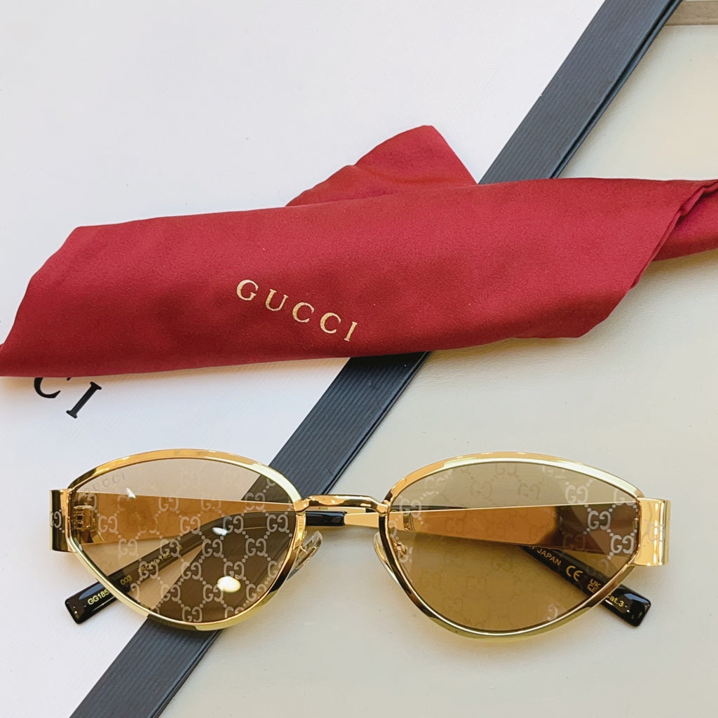 Gucci GG1853O Fashion Red Lens Sunglasses for Men & Women - detail image 4