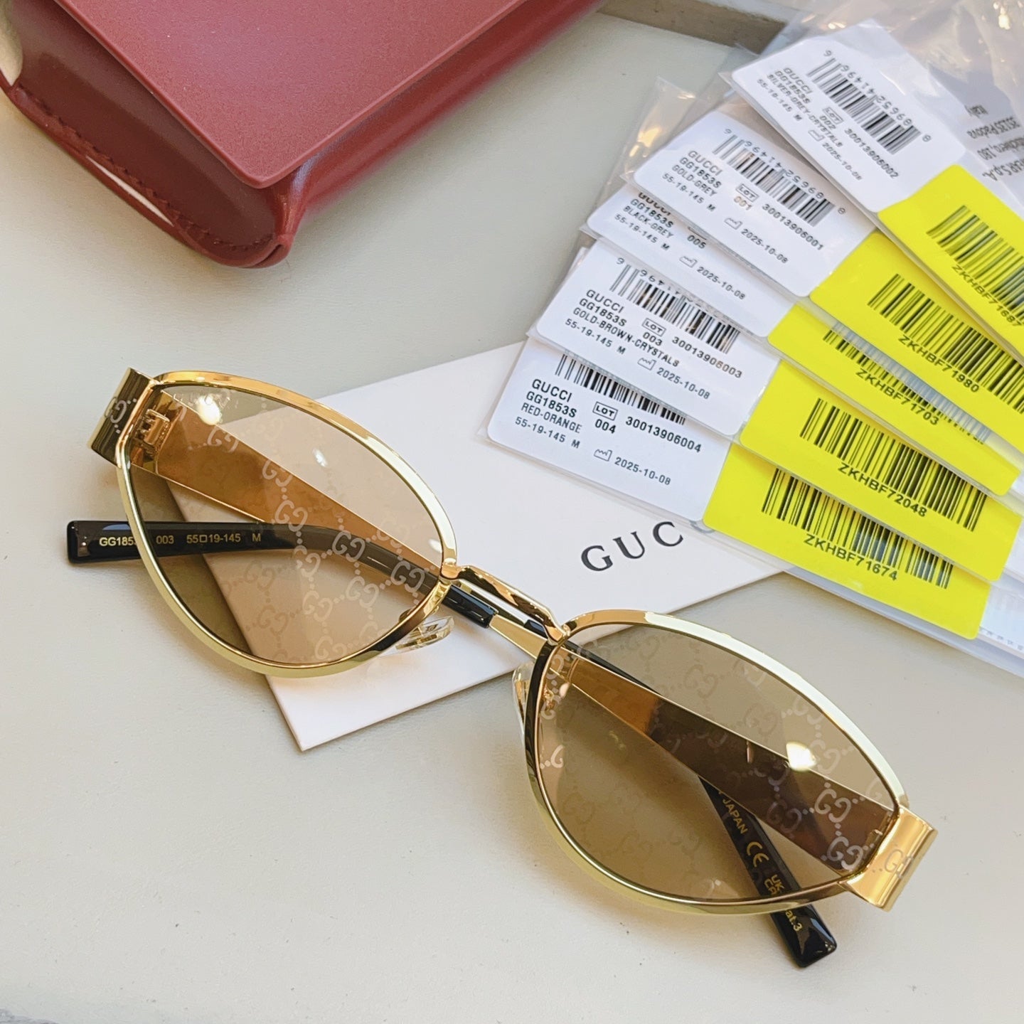 Gucci GG1853O Fashion Orange Lens Sunglasses for Men & Women