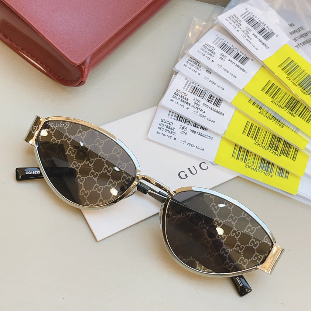 Gucci GG1853O Fashion Orange Lens Sunglasses for Men & Women - detail image 4
