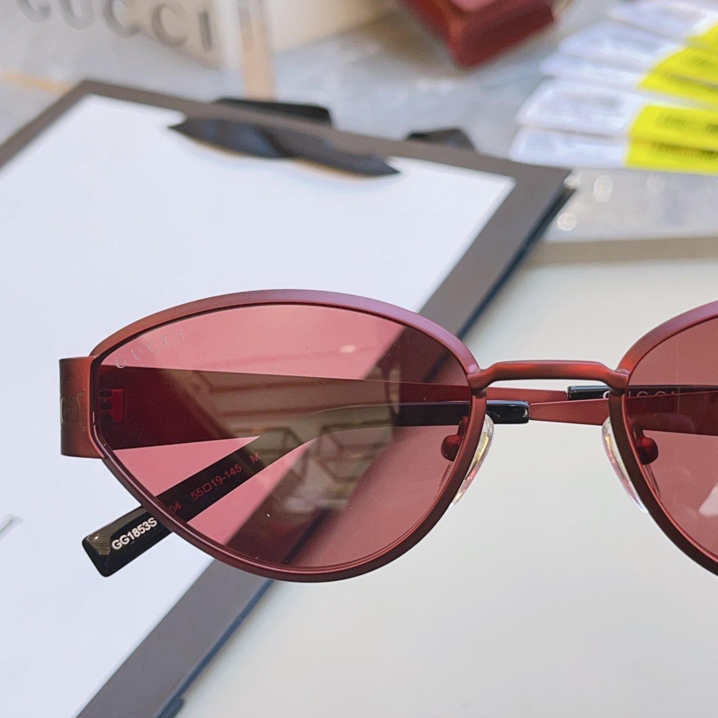 Gucci GG1853O Fashion Brown Lens Sunglasses for Men & Women - detail image 4