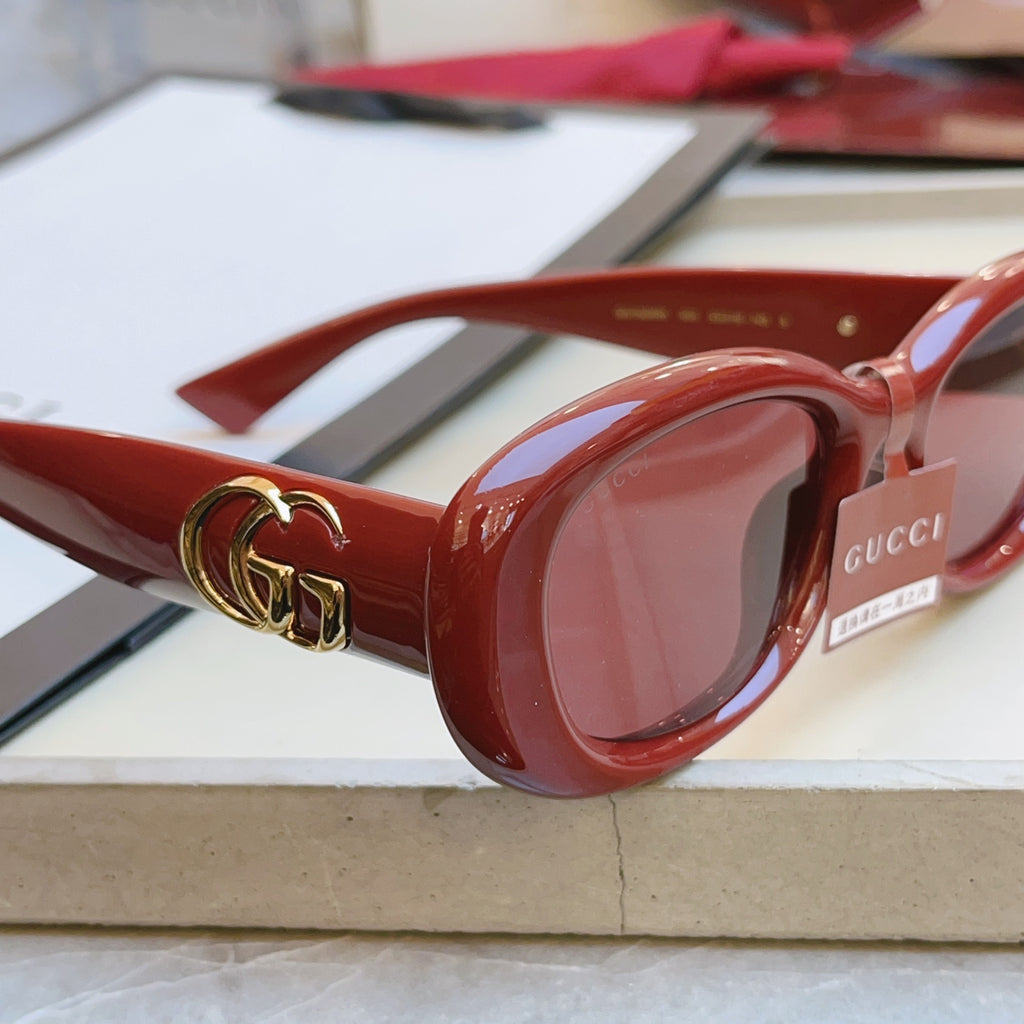 Gucci GG1829SK Fashion Red Lens Sunglasses for Men & Women - detail image 5