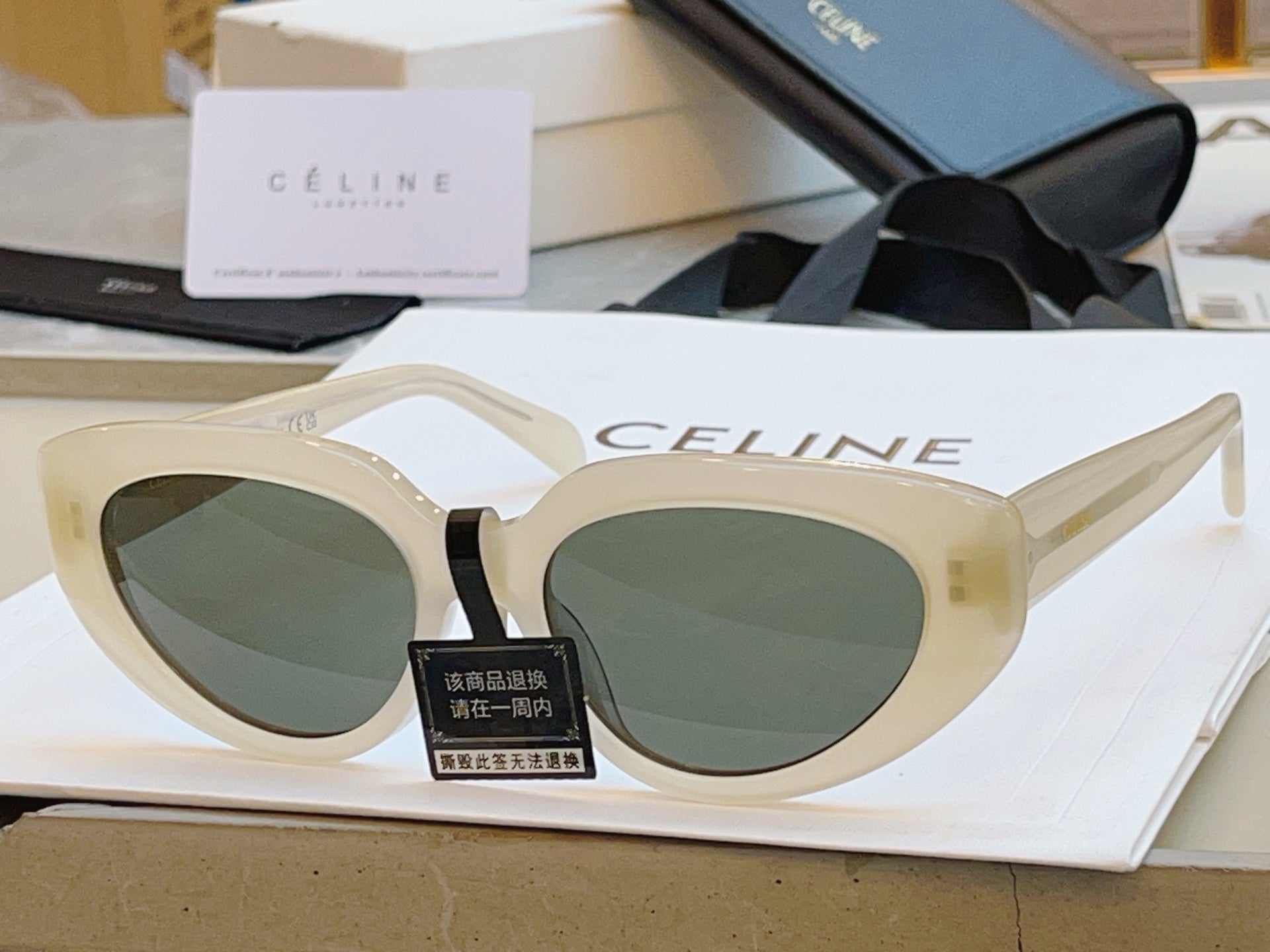 Celine CL40286I Fashion Gold Lens Sunglasses for Men & Women - detail image 3