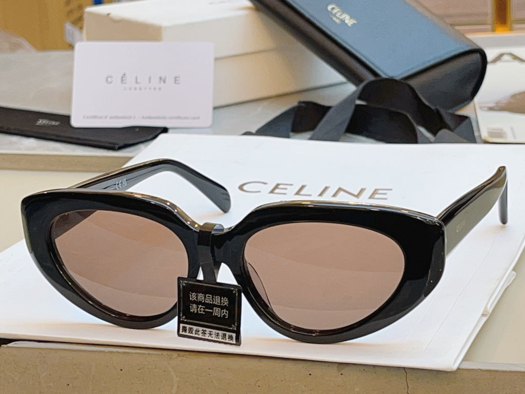 Celine CL40286I Fashion Gold Lens Sunglasses for Men & Women