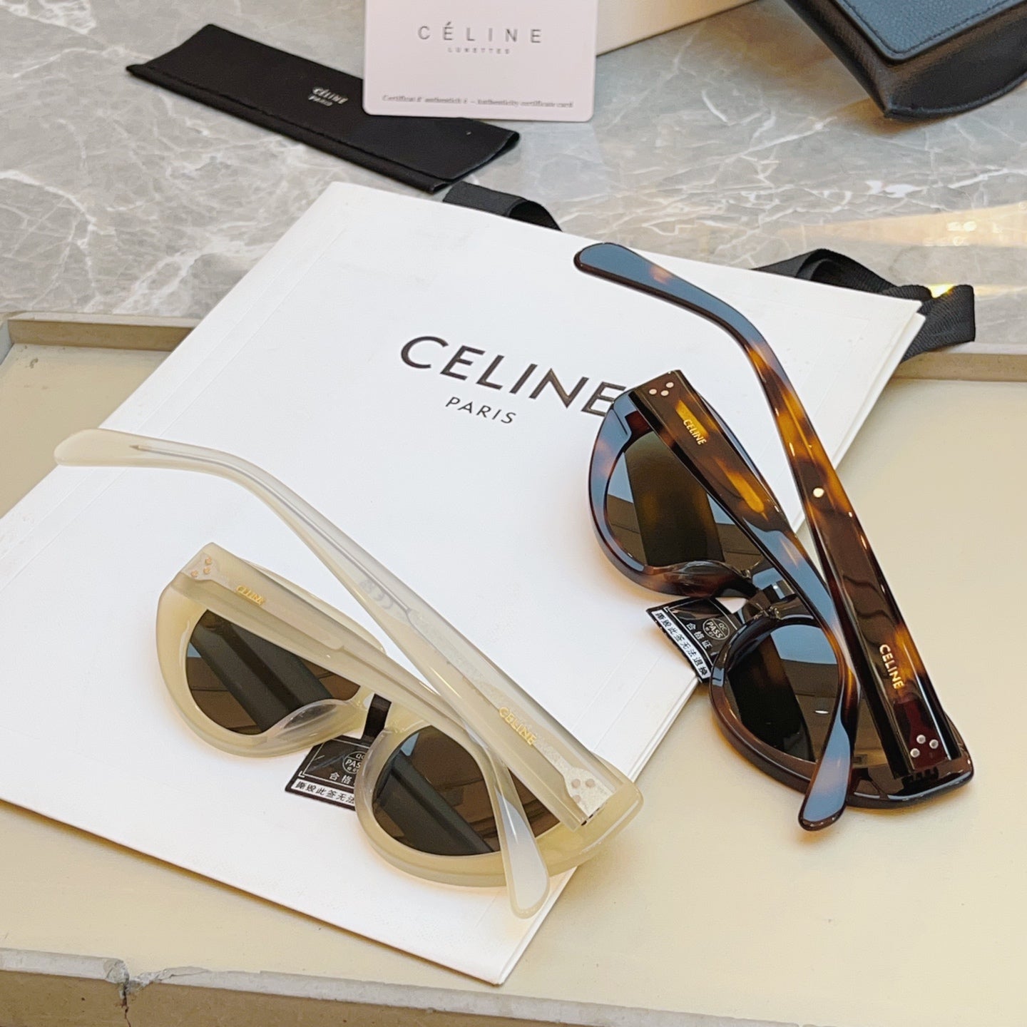 Celine CL40286I Fashion Gray Lens Sunglasses for Men & Women - detail image 7
