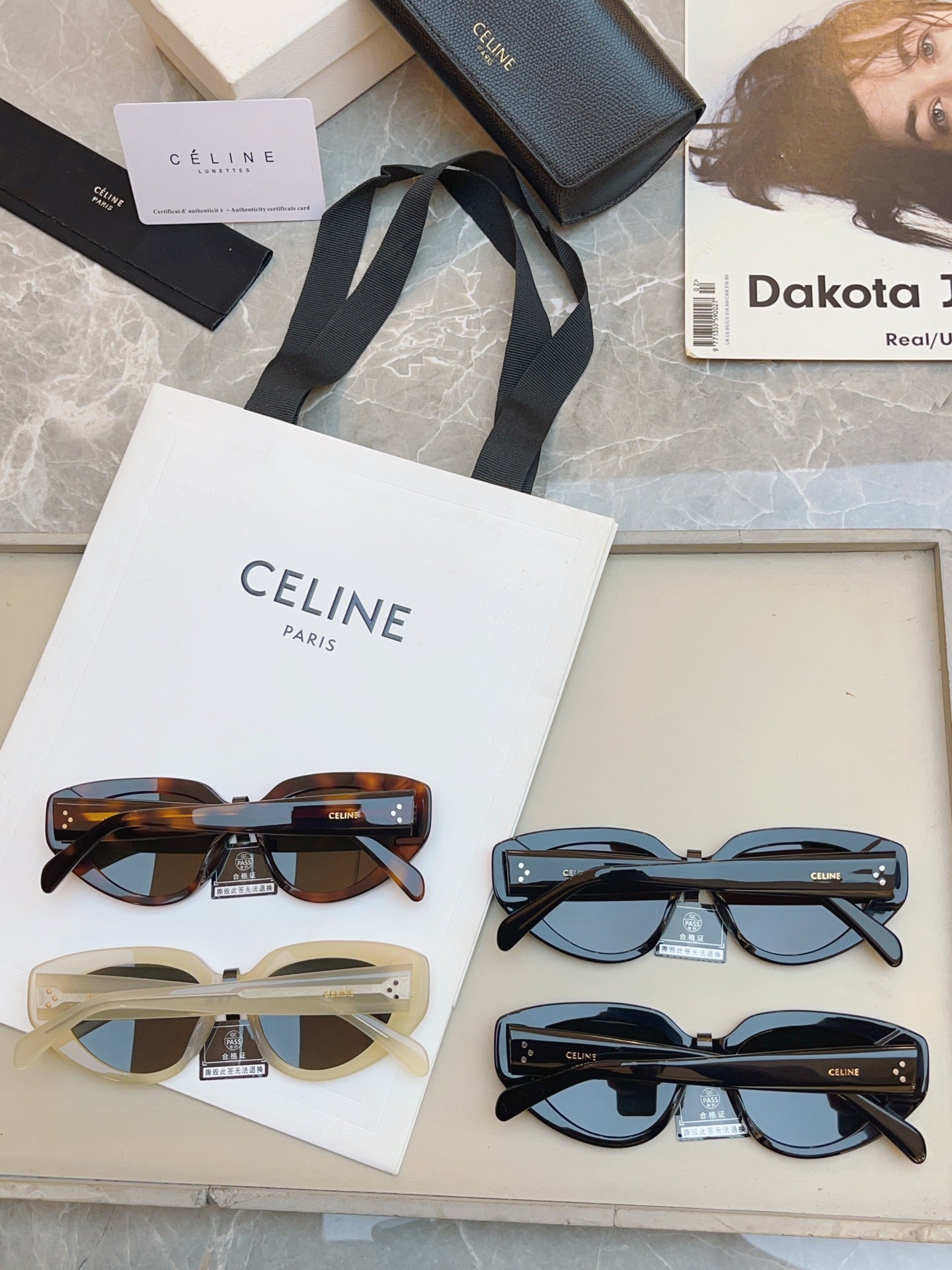 Celine CL40286I Fashion Gray Lens Sunglasses for Men & Women - detail image 8