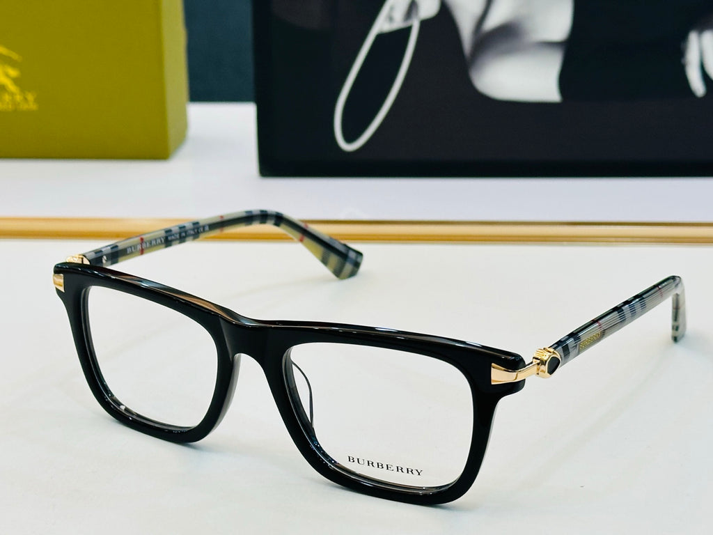 Burberry BE2437A Acetate Fashion Black Lens Sunglasses for Men & Women - detail image 2
