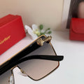 Cartier Square Red Lens Sunglasses for Men & Women - 432365