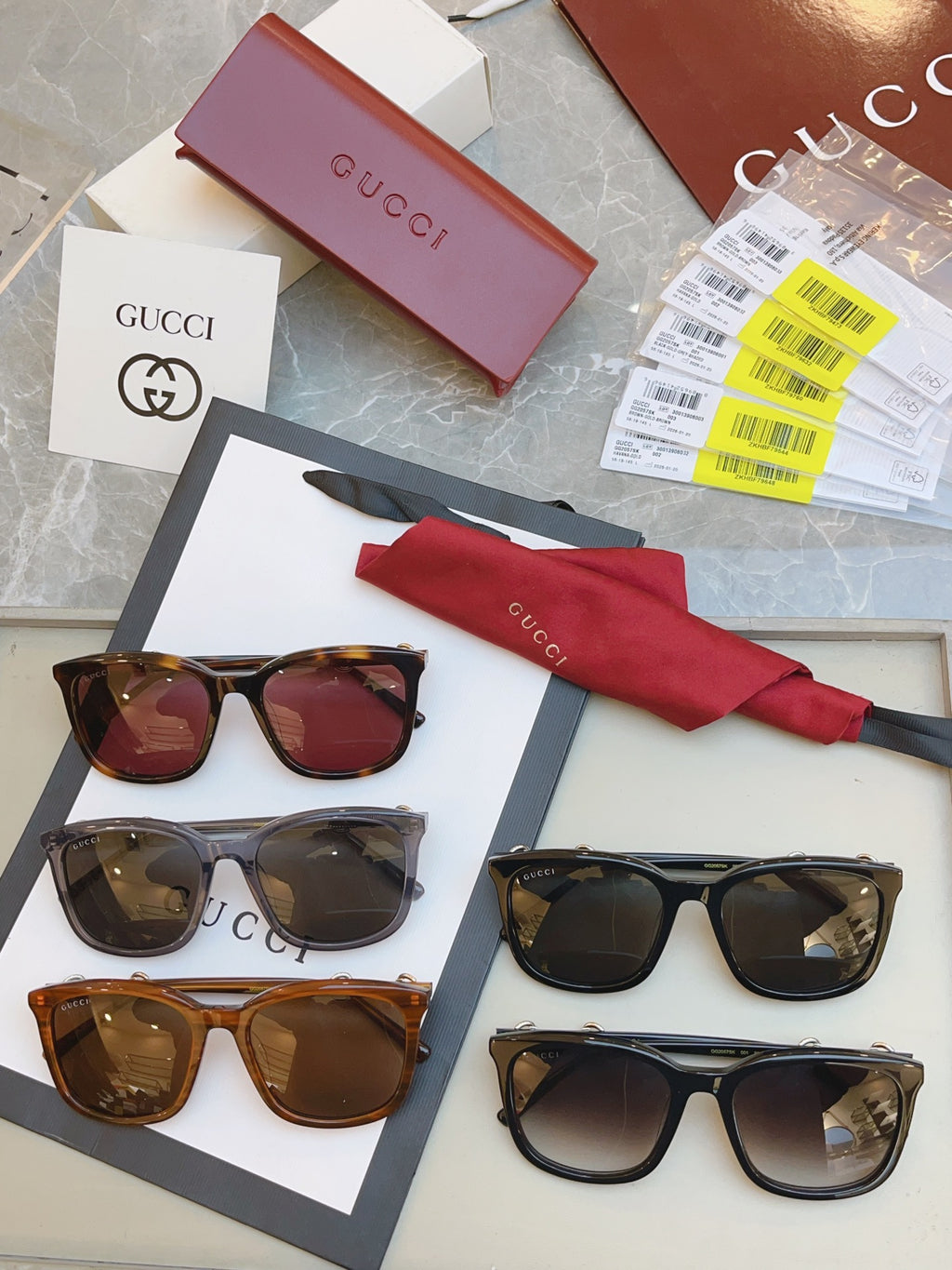 Gucci GG2057SK Fashion Black Lens Sunglasses for Men & Women - detail image 9