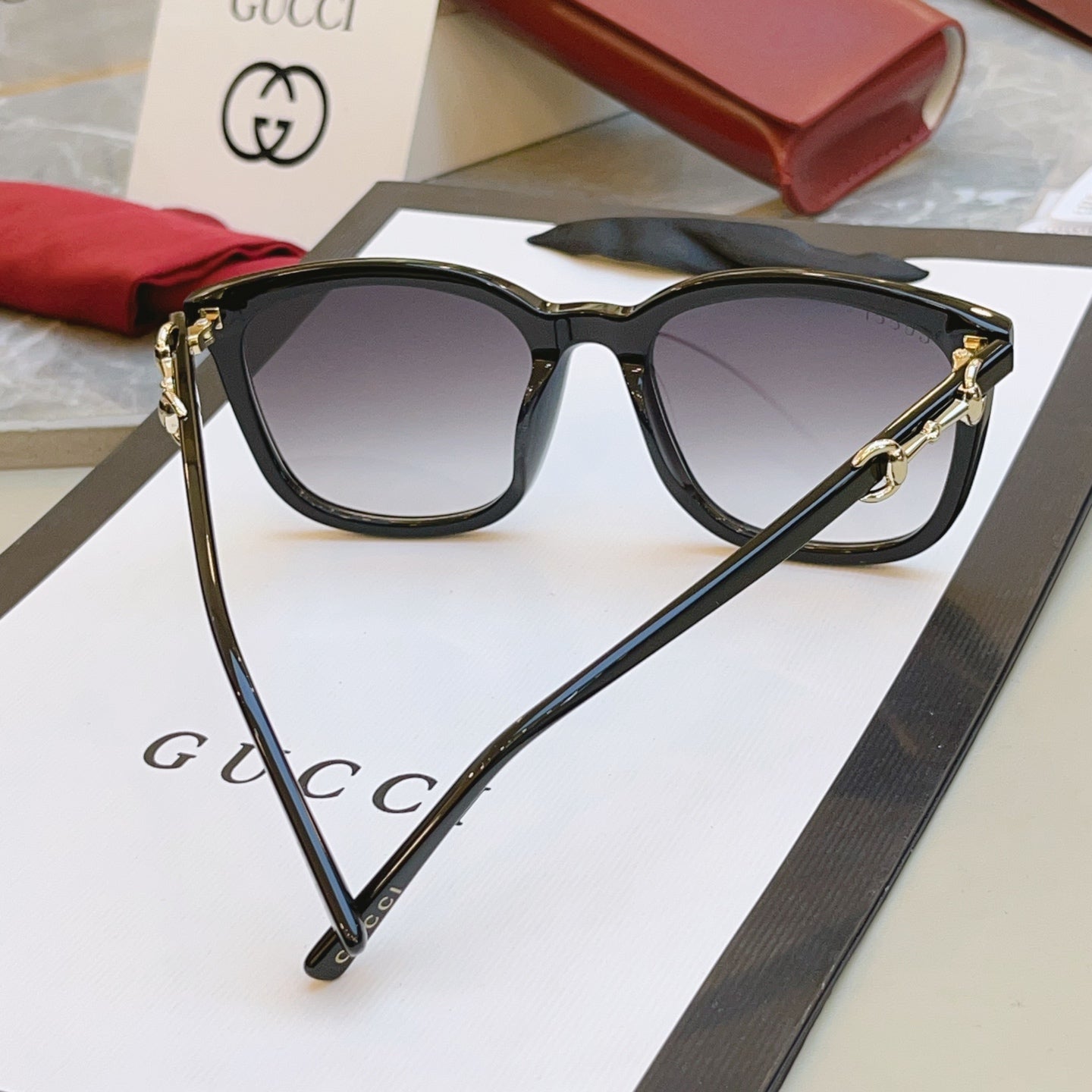 Gucci GG2057SK Fashion Black Lens Sunglasses for Men & Women - 493267 - detail image 9