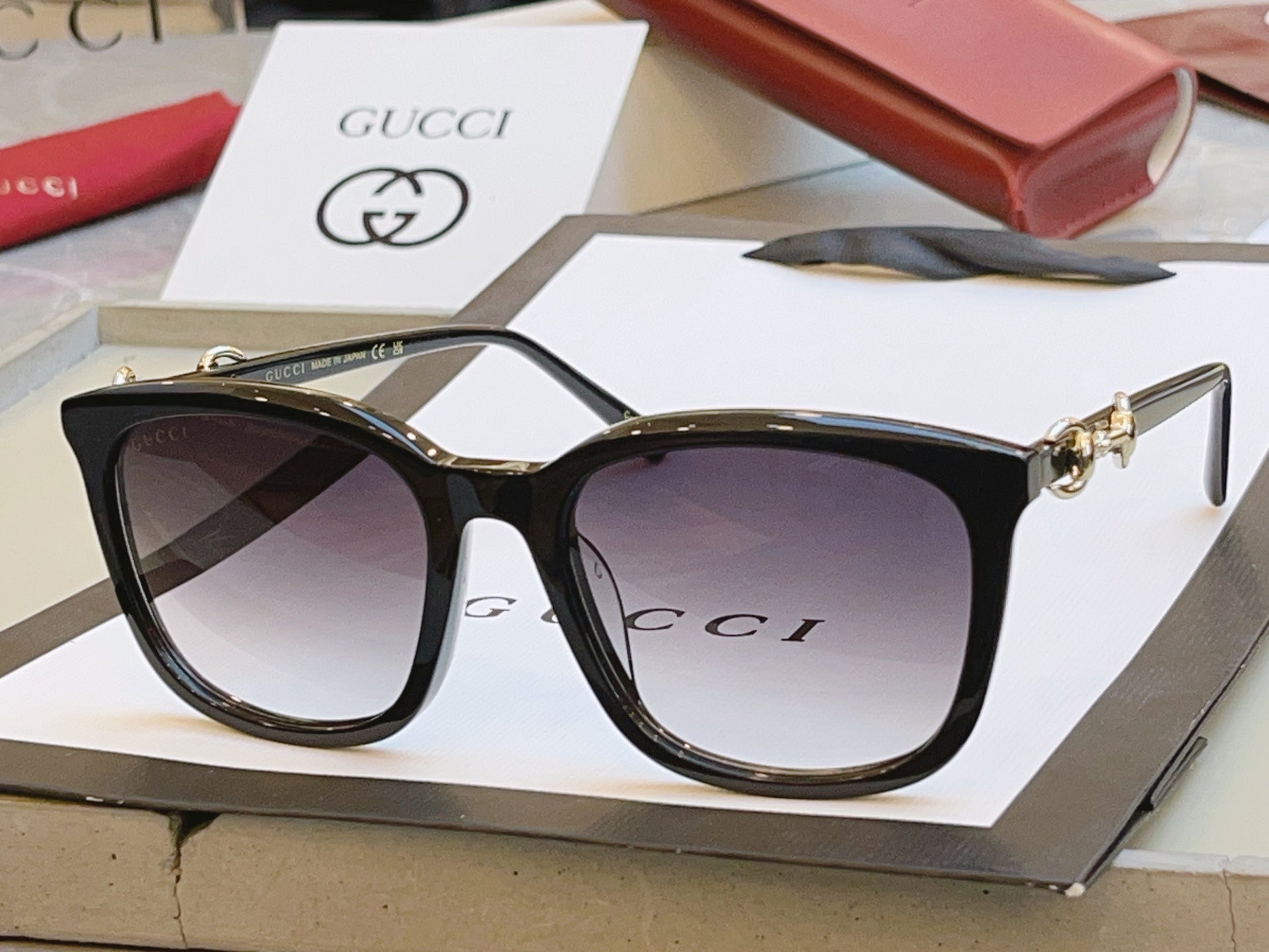 Gucci GG2057SK Fashion Orange Lens Sunglasses for Men & Women - detail image 5