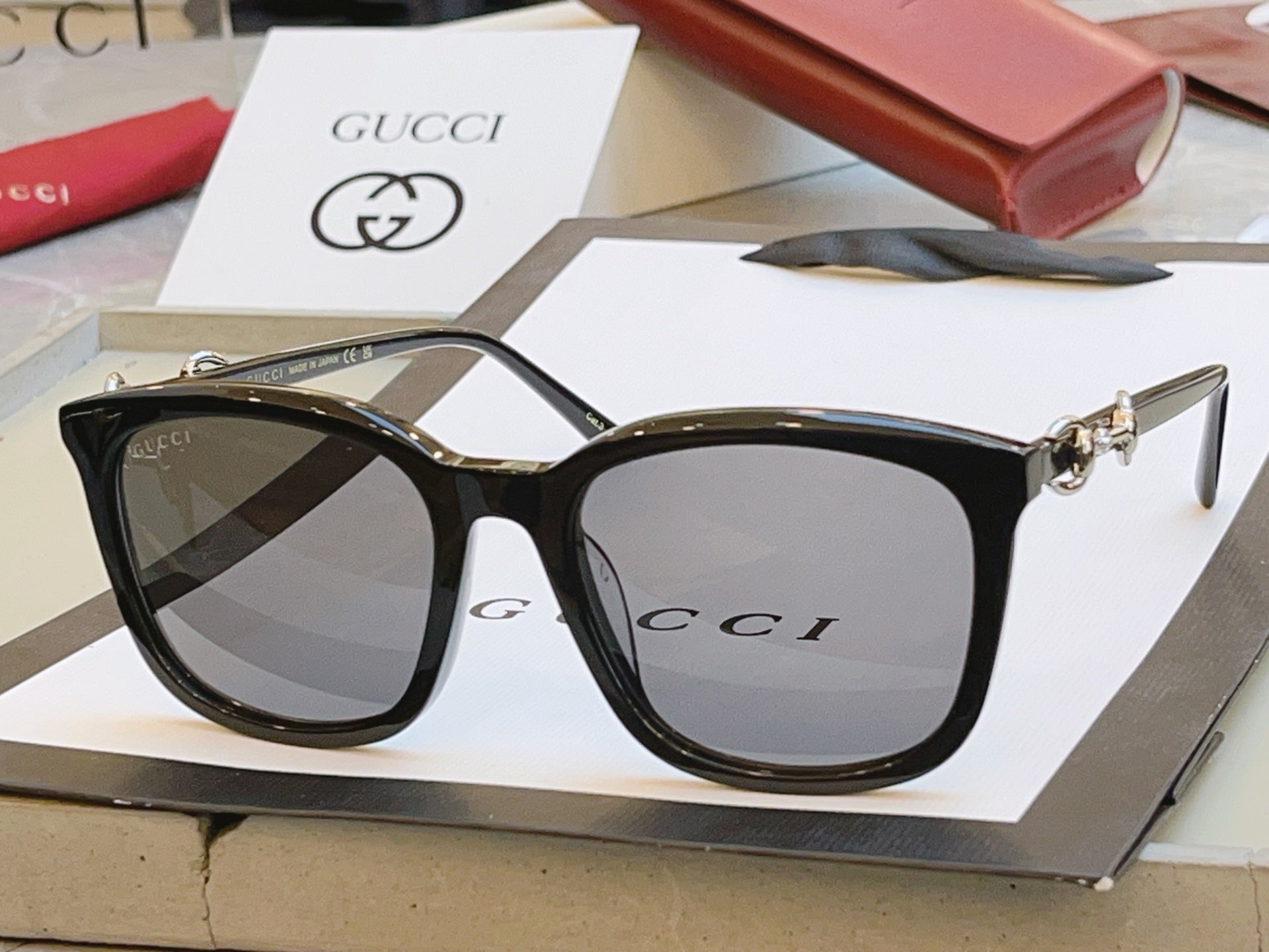 Gucci GG2057SK Fashion Orange Lens Sunglasses for Men & Women - detail image 4