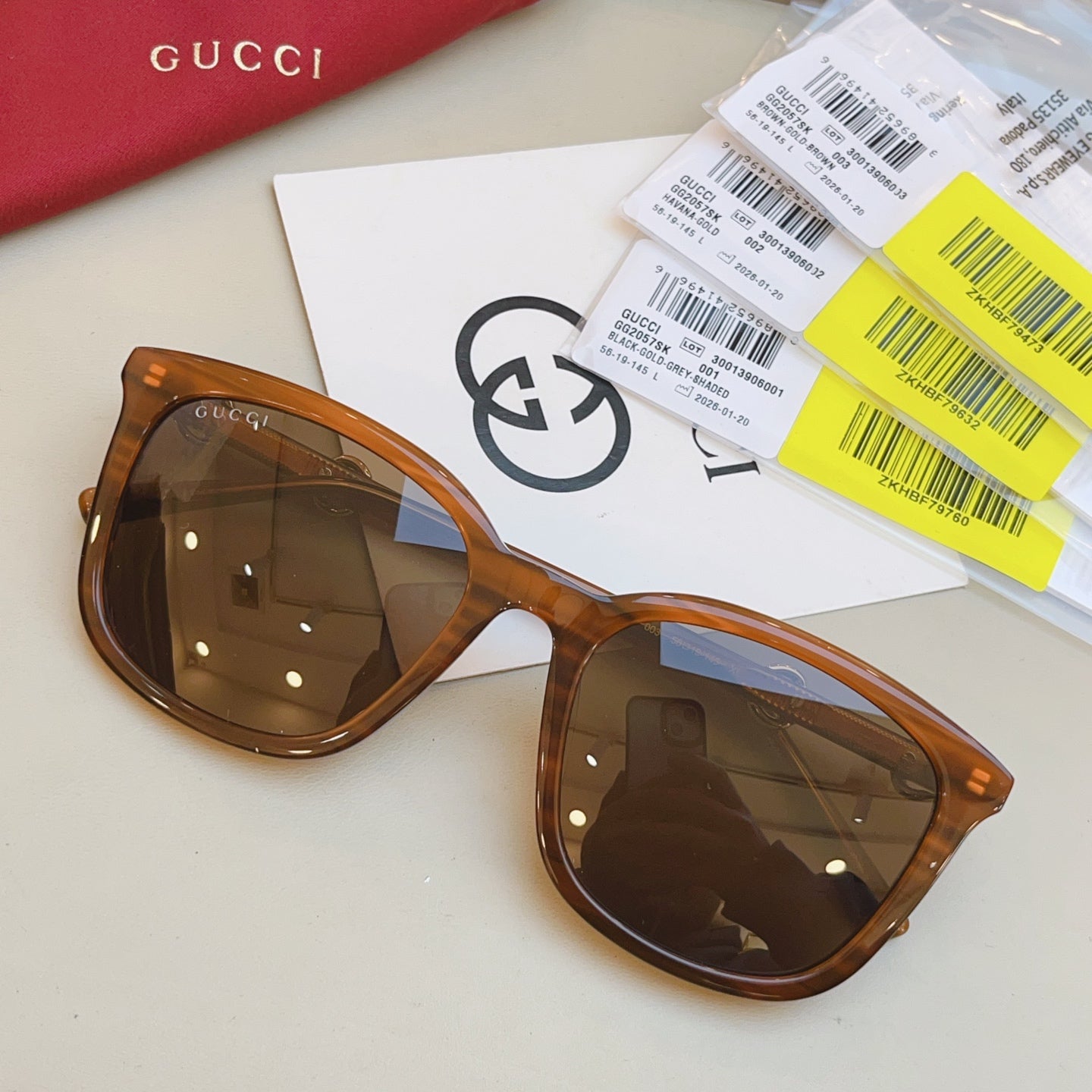 Gucci GG2057SK Fashion Black Lens Sunglasses for Men & Women - 493269 - detail image 2