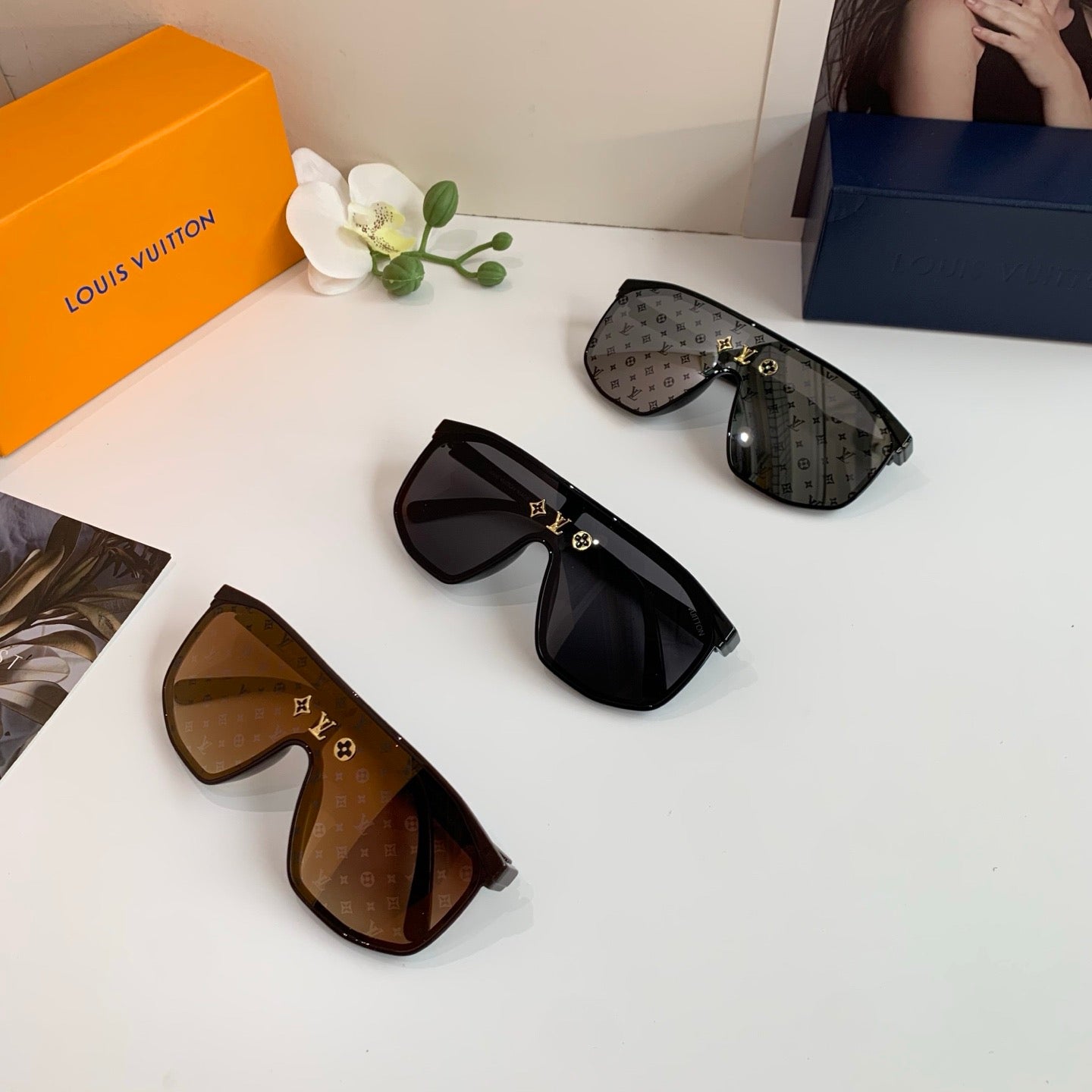 Louis Vuitton Fashion Black Lens Sunglasses for Men & Women - 431225 - detail image 5