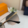 Louis Vuitton Metal Square Gray Lens Sunglasses for Men & Women - 431226