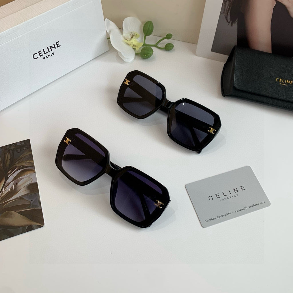 Celine Square Black Lens Sunglasses for Men & Women - 998066 - detail image 4