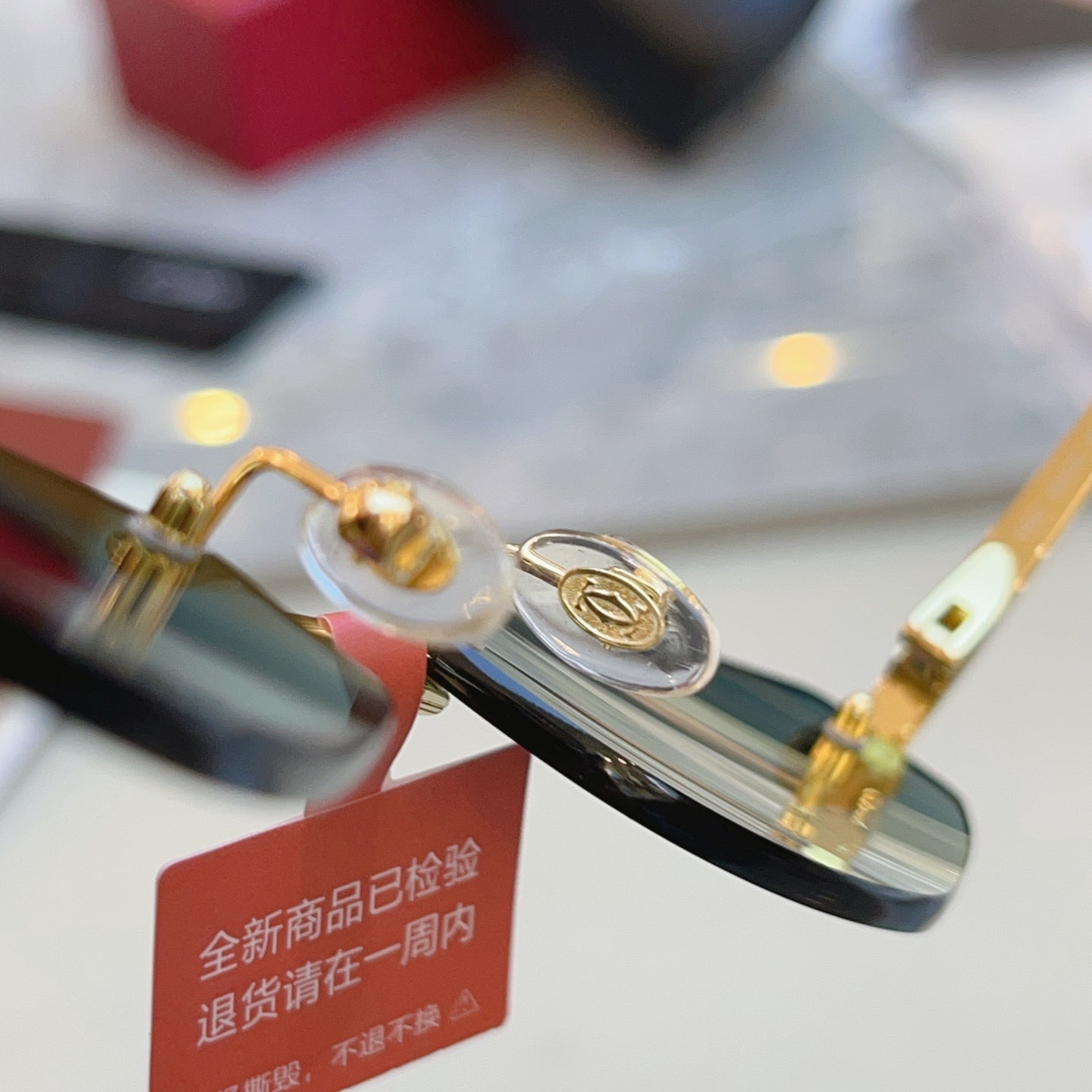 Cartier CT0433S Fashion Red Lens Sunglasses for Men & Women - 415938 - detail image 6
