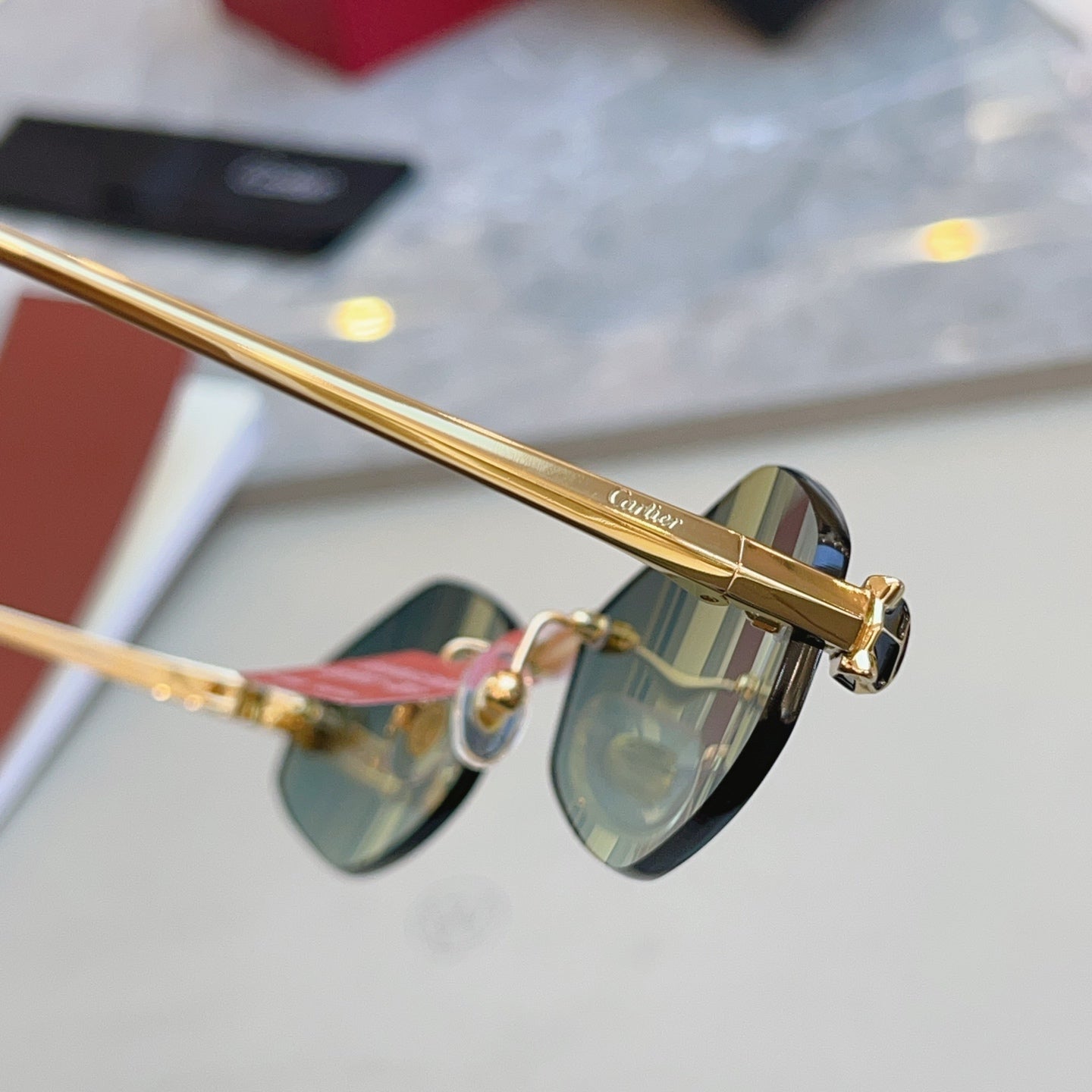 Cartier CT0433S Fashion Red Lens Sunglasses for Men & Women - 415938 - detail image 5