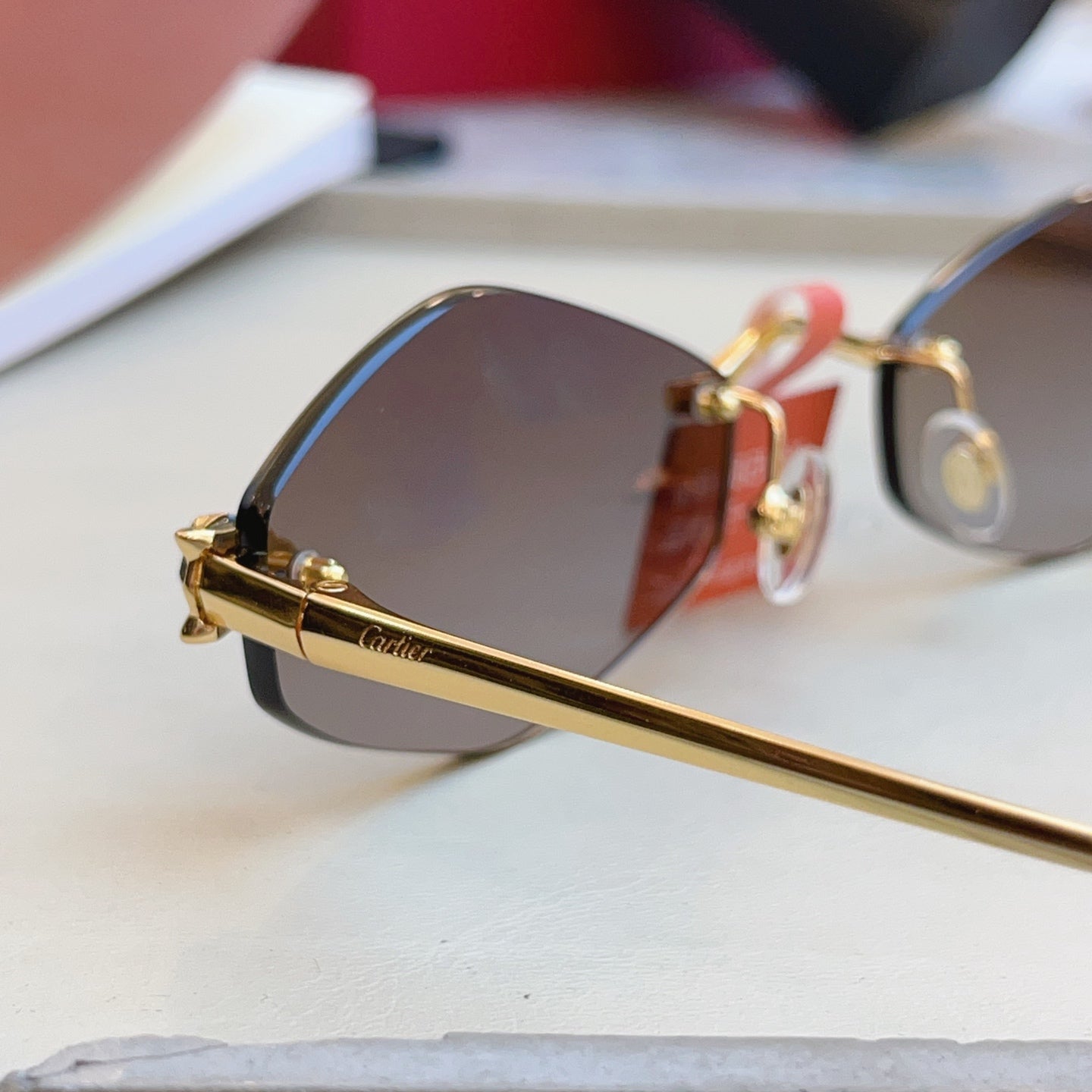 Cartier CT0433S Fashion Red Lens Sunglasses for Men & Women - 415939 - detail image 7