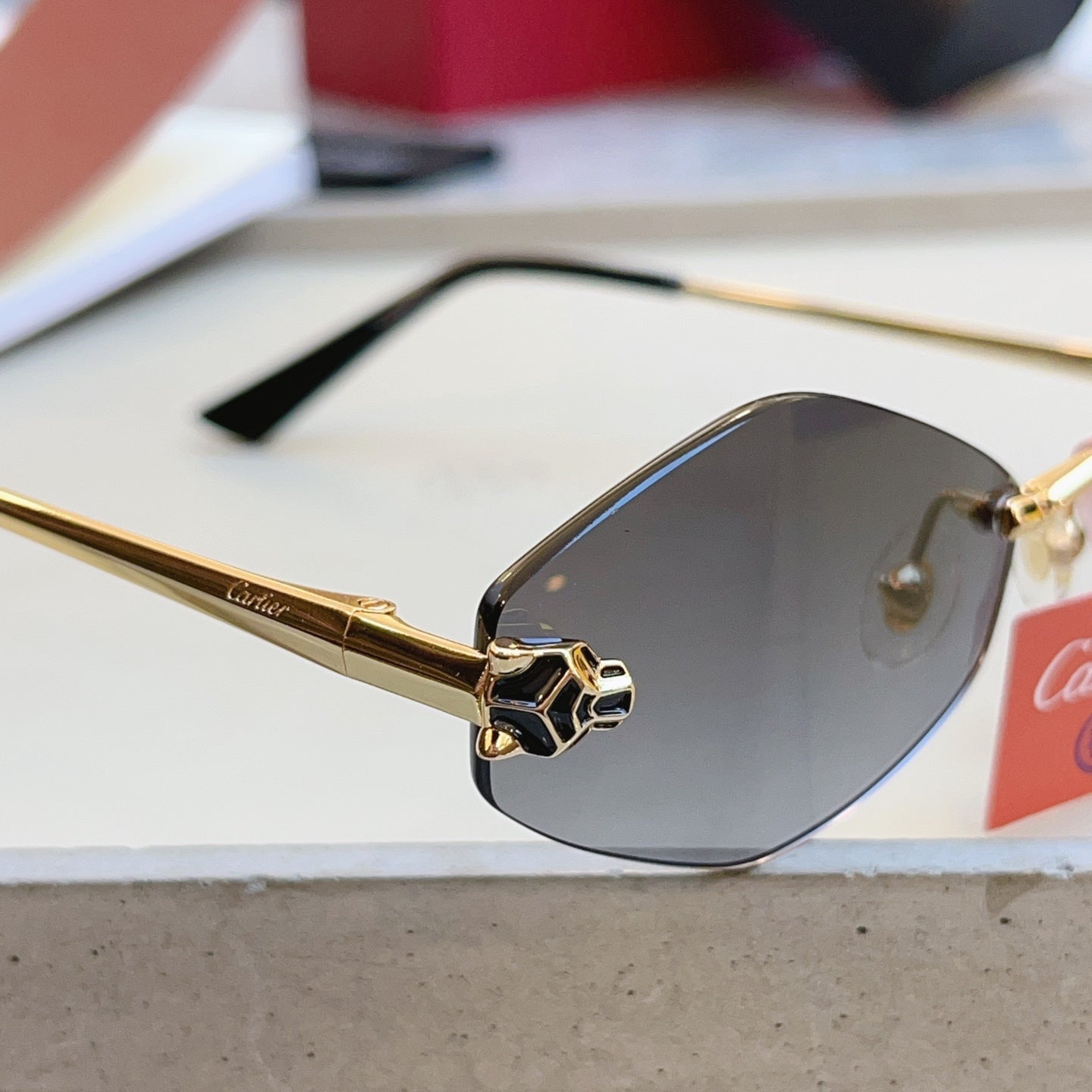 Cartier CT0433S Fashion Red Lens Sunglasses for Men & Women - 415939 - detail image 8