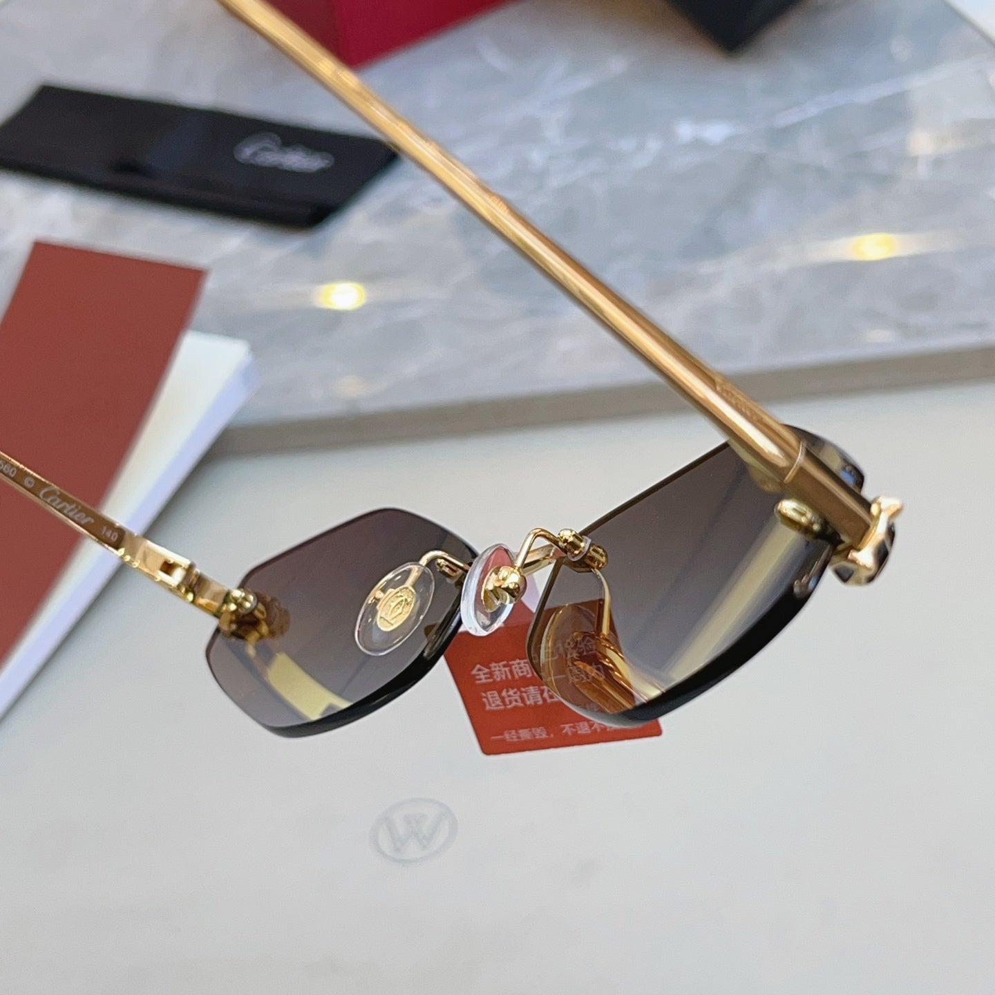 Cartier CT0433S Fashion Red Lens Sunglasses for Men & Women - 415939 - detail image 9