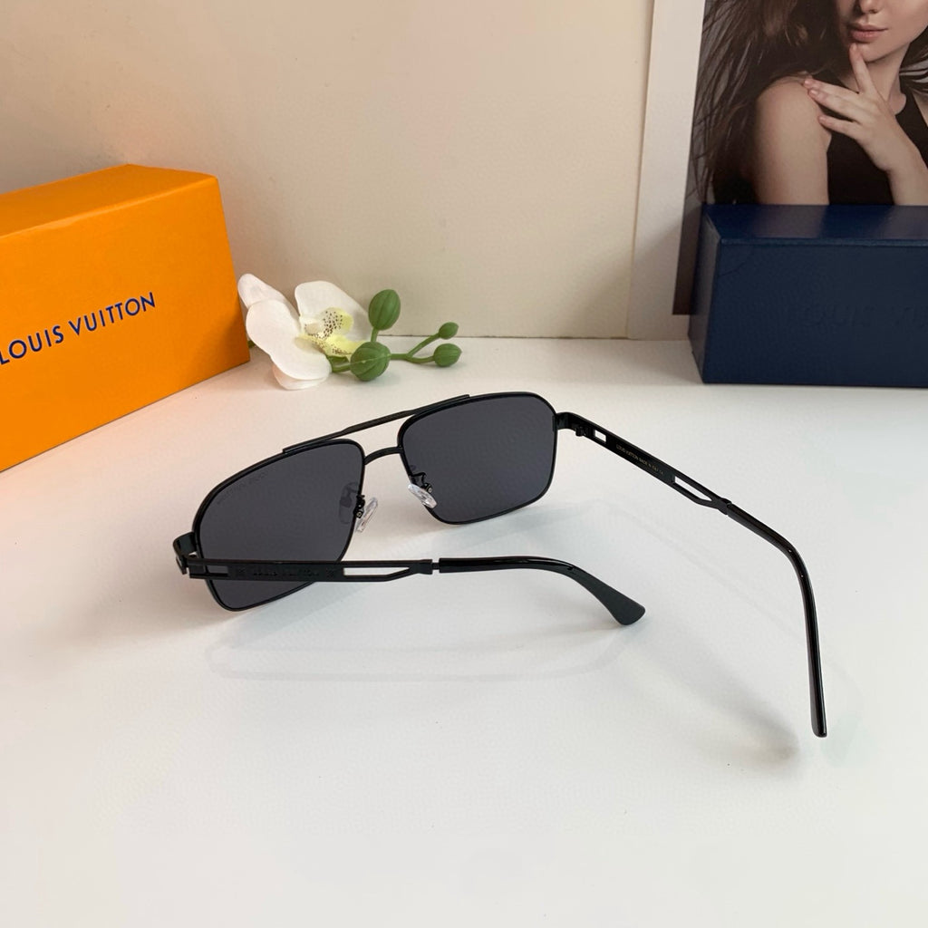 Louis Vuitton Metal Square Black Lens Sunglasses for Men & Women - 448613 - detail image 7