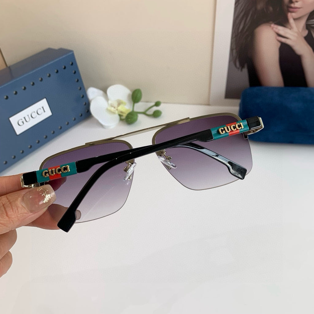 Gucci Metal Square Silver Lens Sunglasses for Men & Women - 448756 - detail image 2