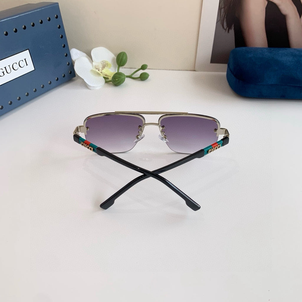 Gucci Metal Square Silver Lens Sunglasses for Men & Women - 448756 - detail image 4