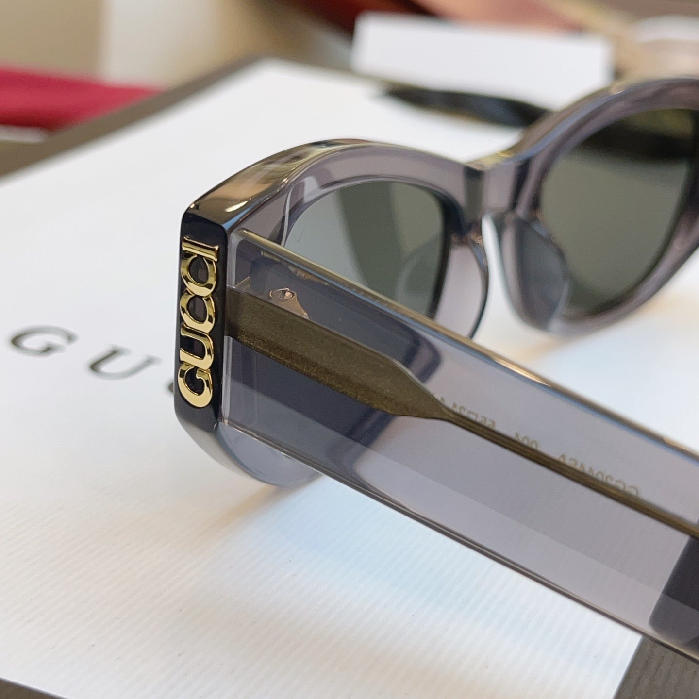 Gucci GG2044SA Fashion Red Lens Sunglasses for Men & Women - detail image 8