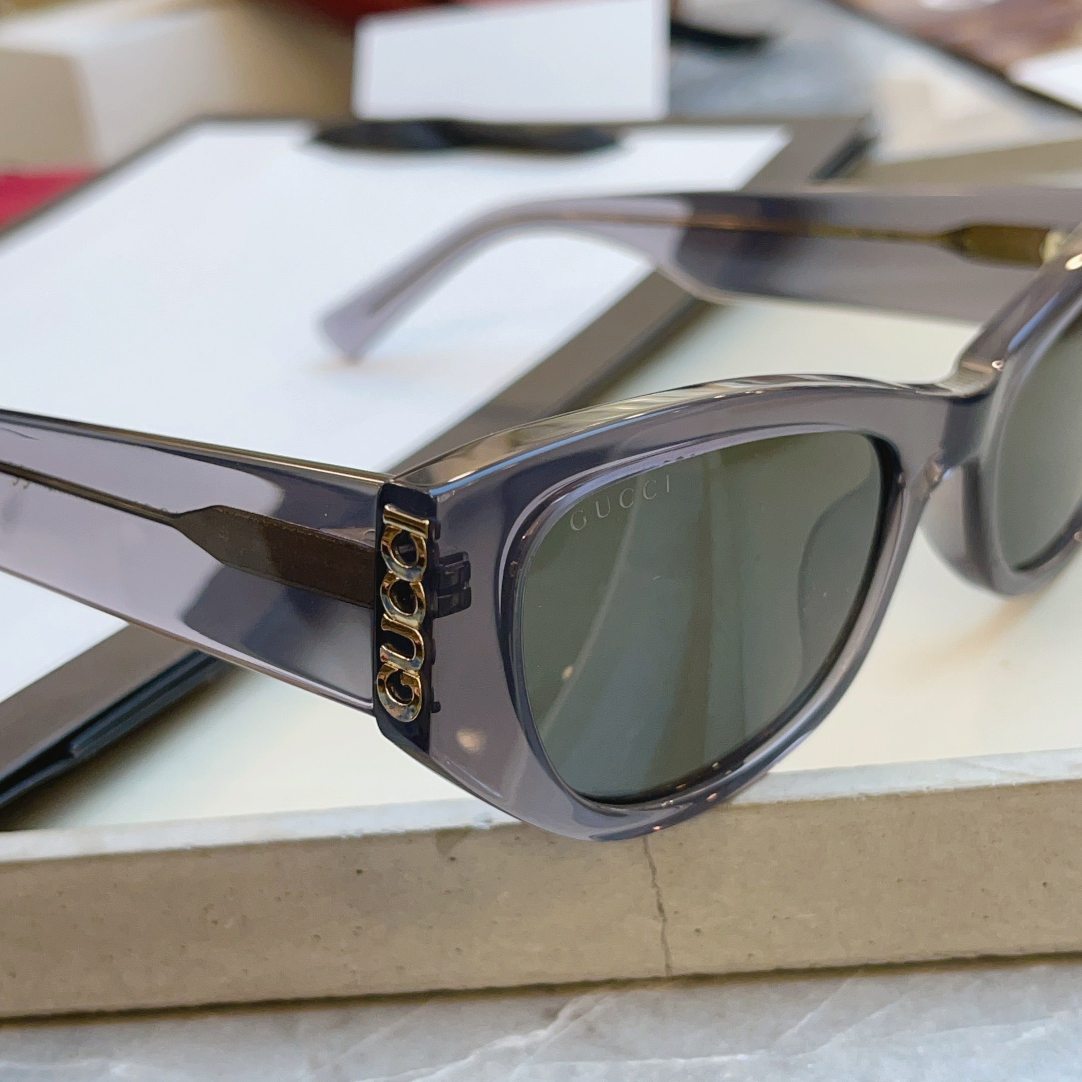 Gucci GG2044SA Fashion Red Lens Sunglasses for Men & Women - detail image 5