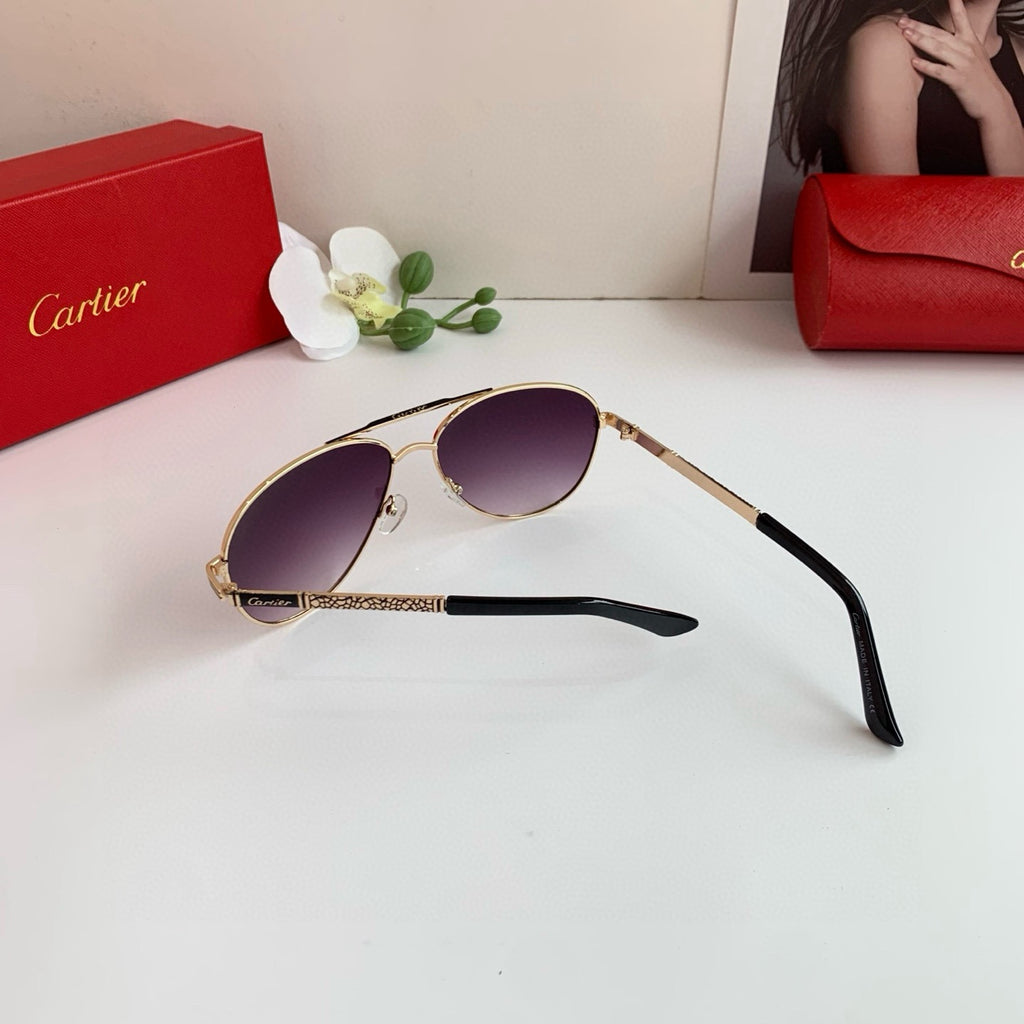 Cartier Aviator Purple Lens Sunglasses for Men & Women - detail image 5