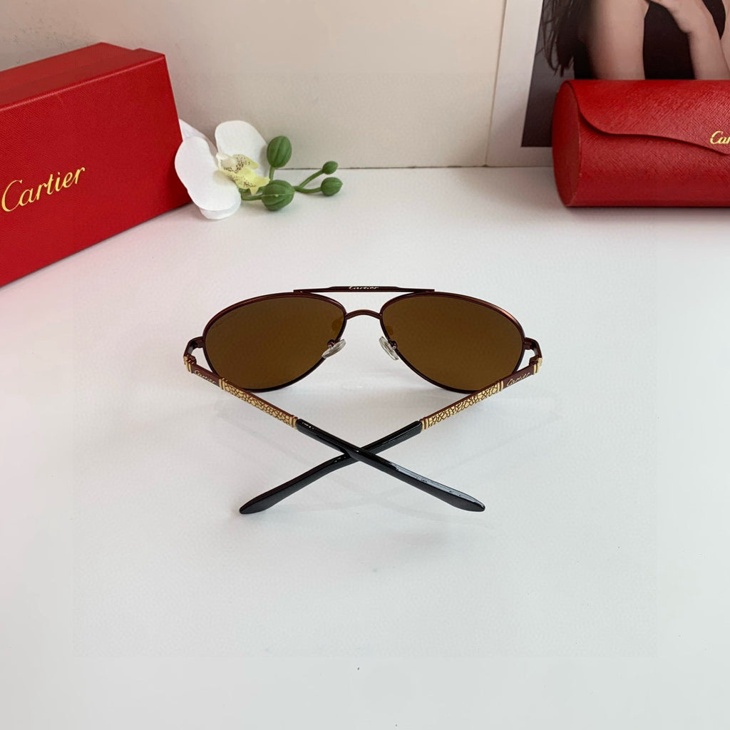 Cartier Aviator Black Lens Sunglasses for Men & Women - detail image 5