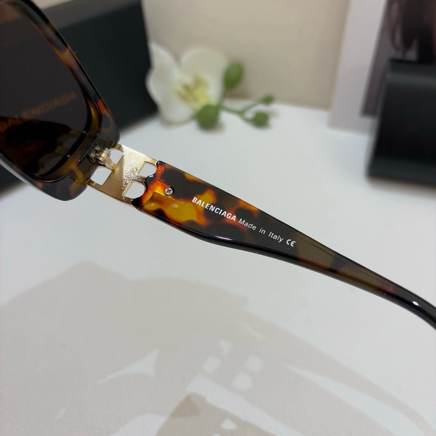 Balenciaga Square Black Lens Sunglasses for Men & Women - 466027