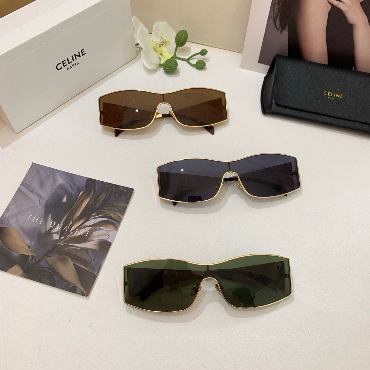 Celine Fashion Brown Lens Sunglasses for Men & Women - 132447 - detail image 2