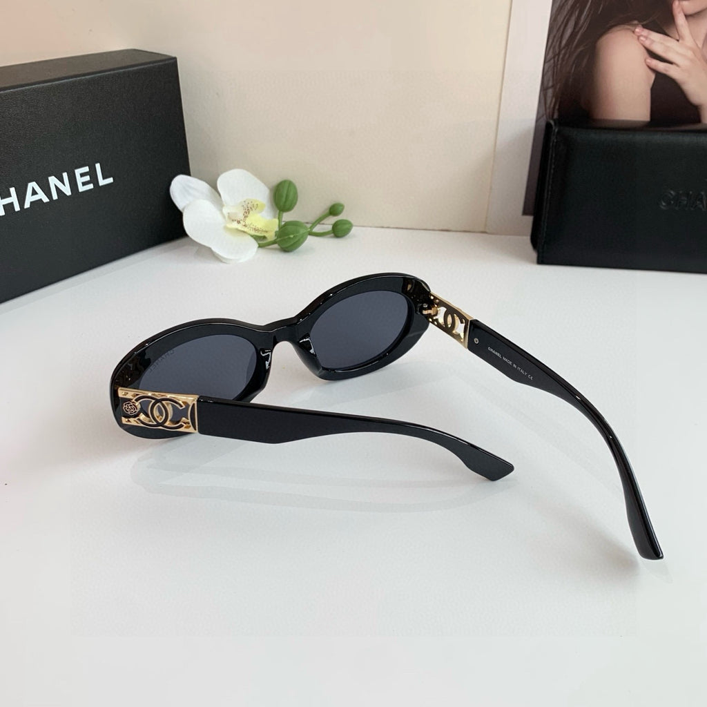 Chanel Round Black Lens Sunglasses for Men & Women - detail image 3