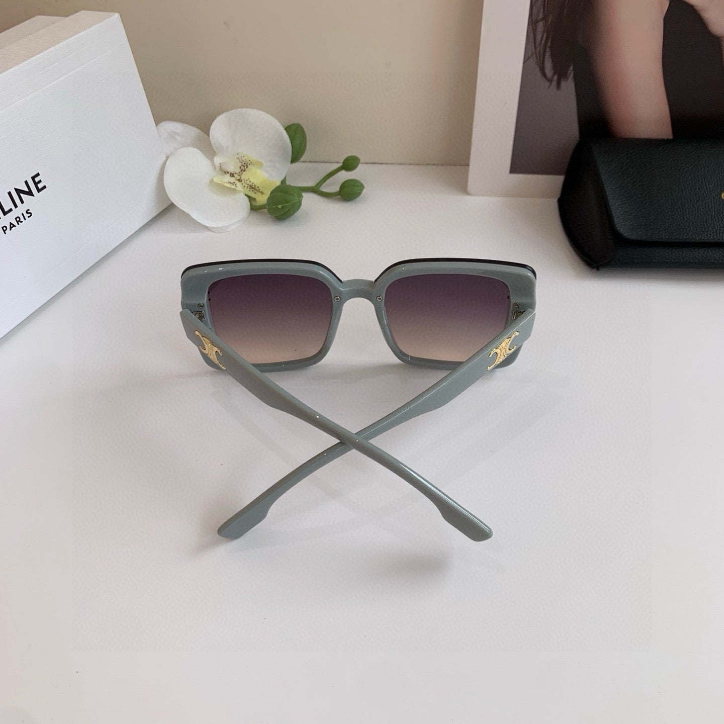 Celine Square Gray Lens Sunglasses for Men & Women - 486933 - detail image 3