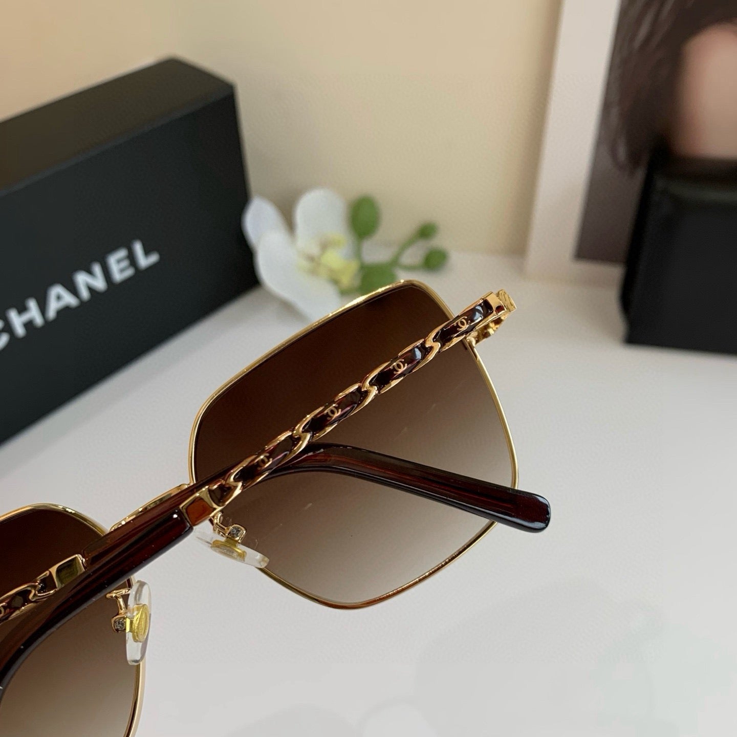 Chanel Square Brown Lens Sunglasses for Men & Women